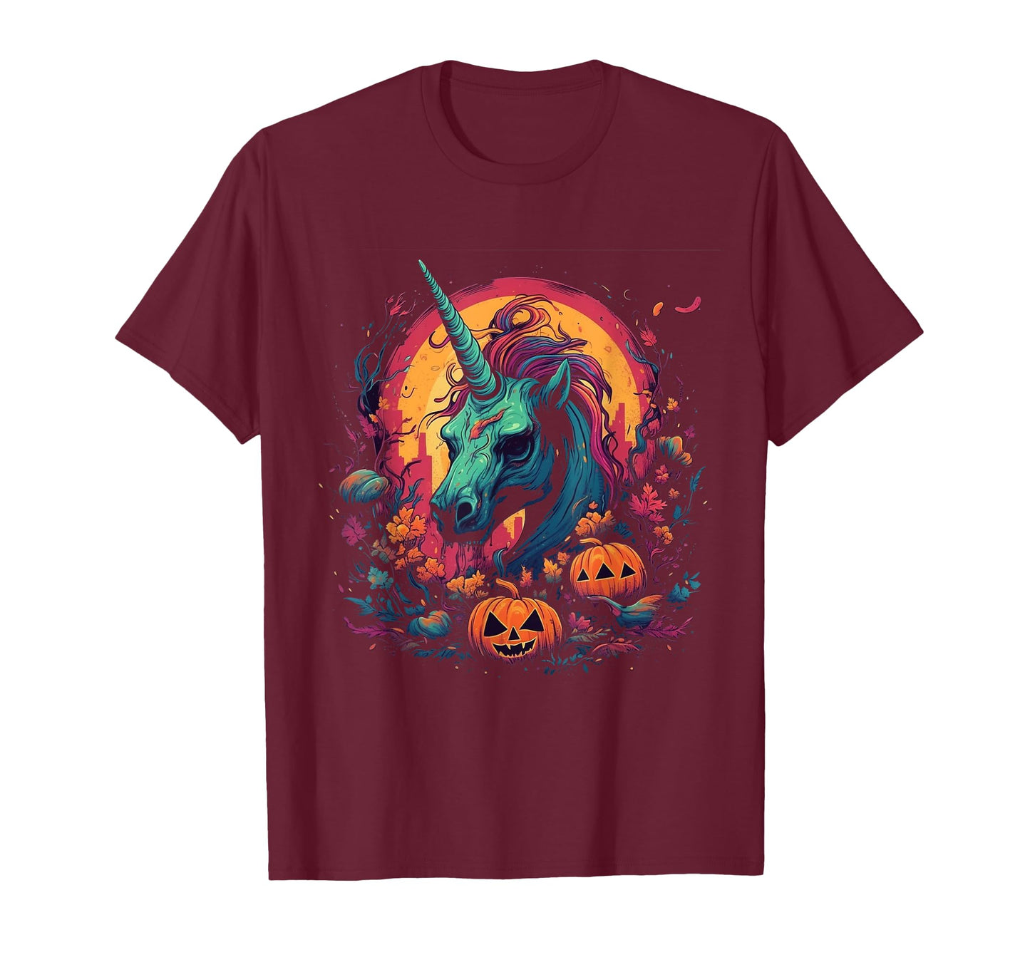 Zombie Unicorn Halloween Costume Magical Women Girls T-Shirt