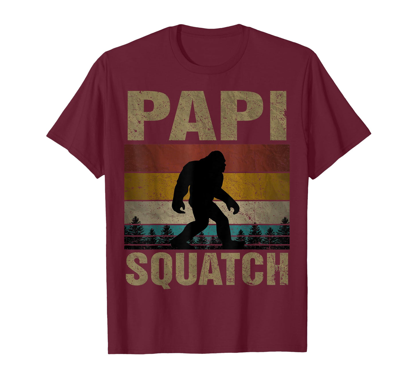 Papi Squatch Bigfoot Papi Sasquatch Yeti Family T-Shirt