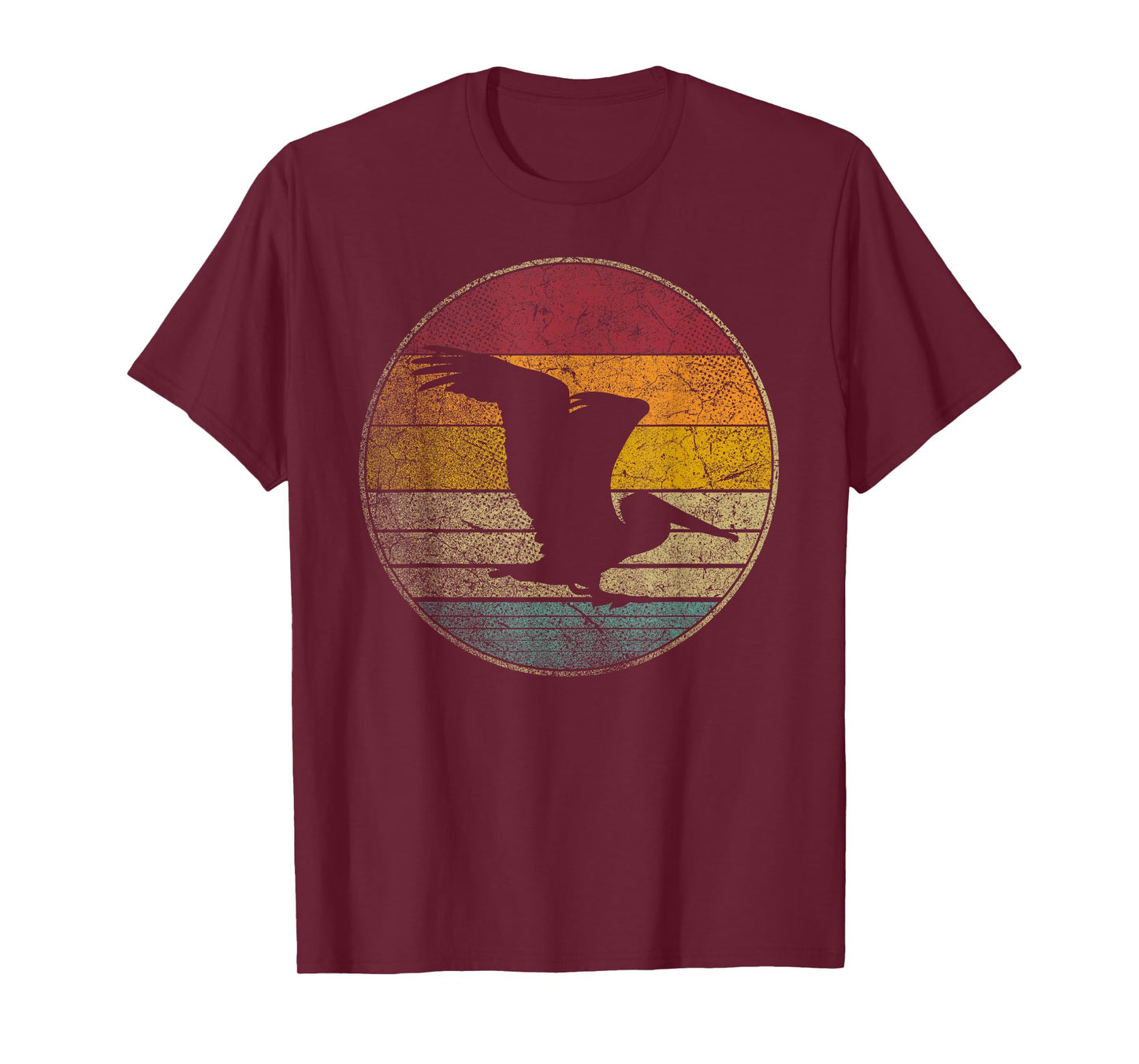 Pelican Bird Shirt Sun Retro Vintage 80s Gift Beach Tropical T-Shirt