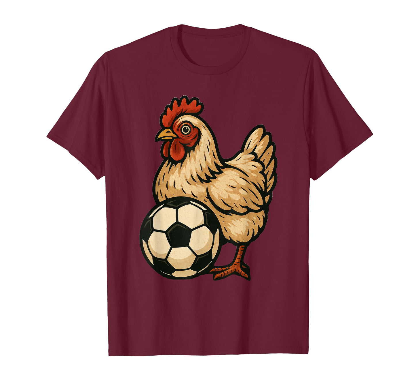 Funny Chicken Soccer T-Shirt