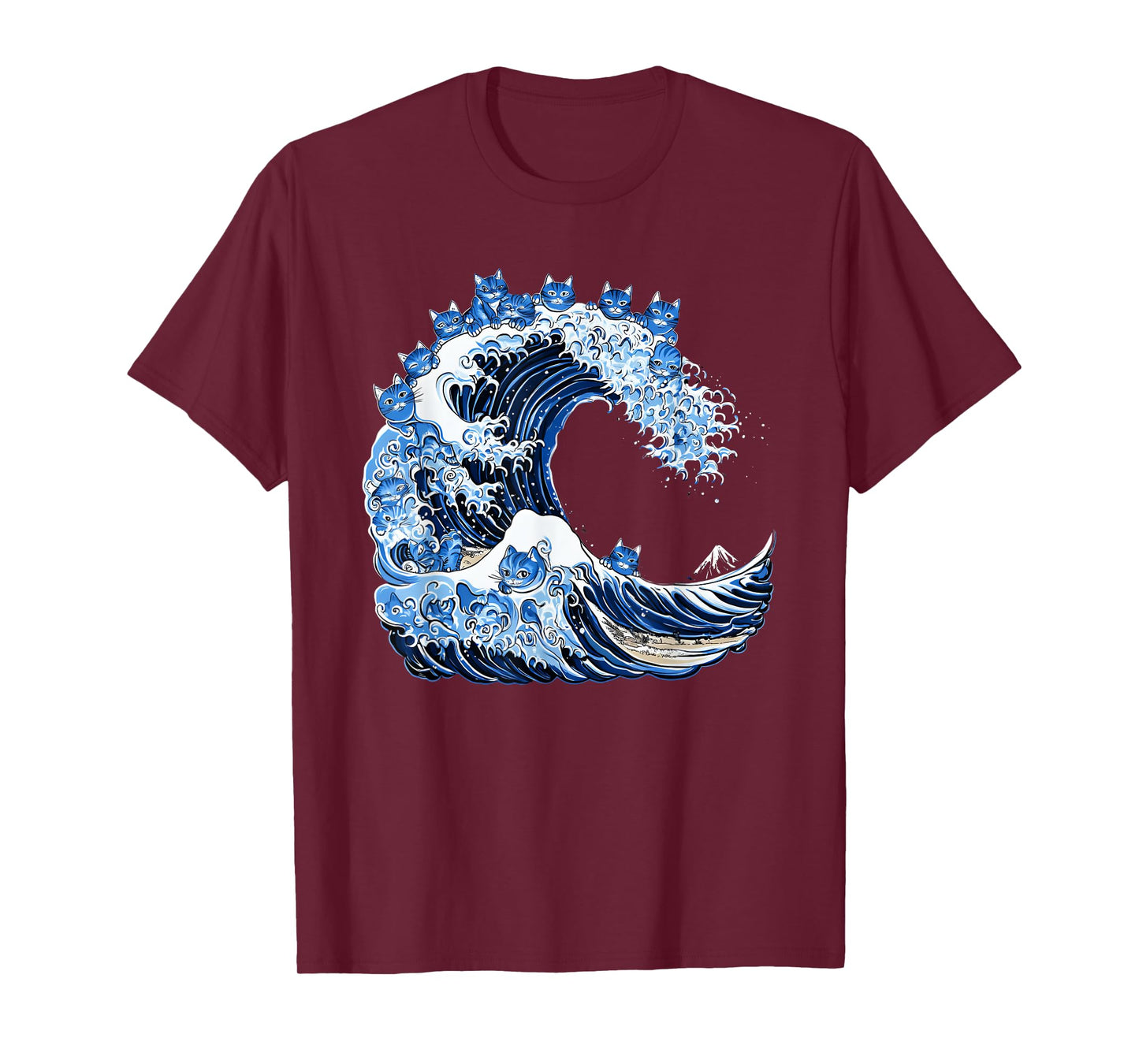 Cute Wave of Blue Cats for Kamala T-Shirt