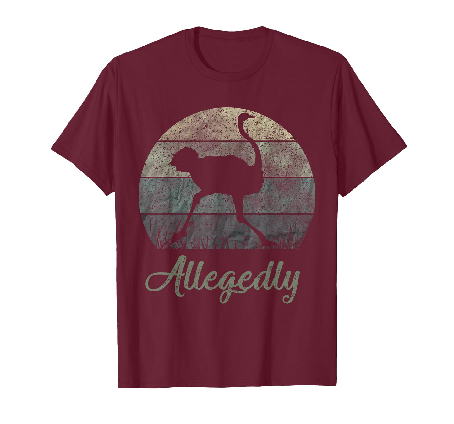 Vintage Allegedly Ostrich T-Shirt OSTRICHES Flightless Bird T-Shirt