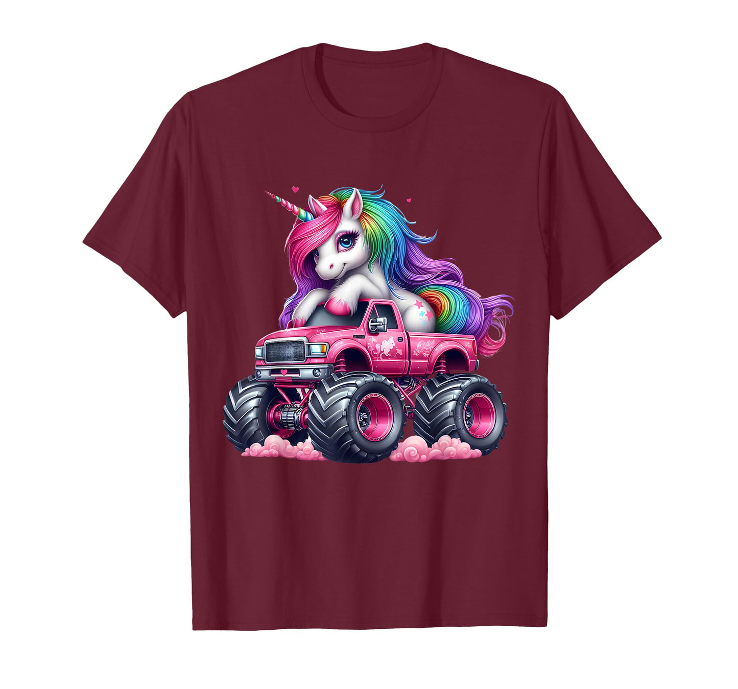 Monster Truck Unicorn Birthday Party Monster Truck Girl T-Shirt