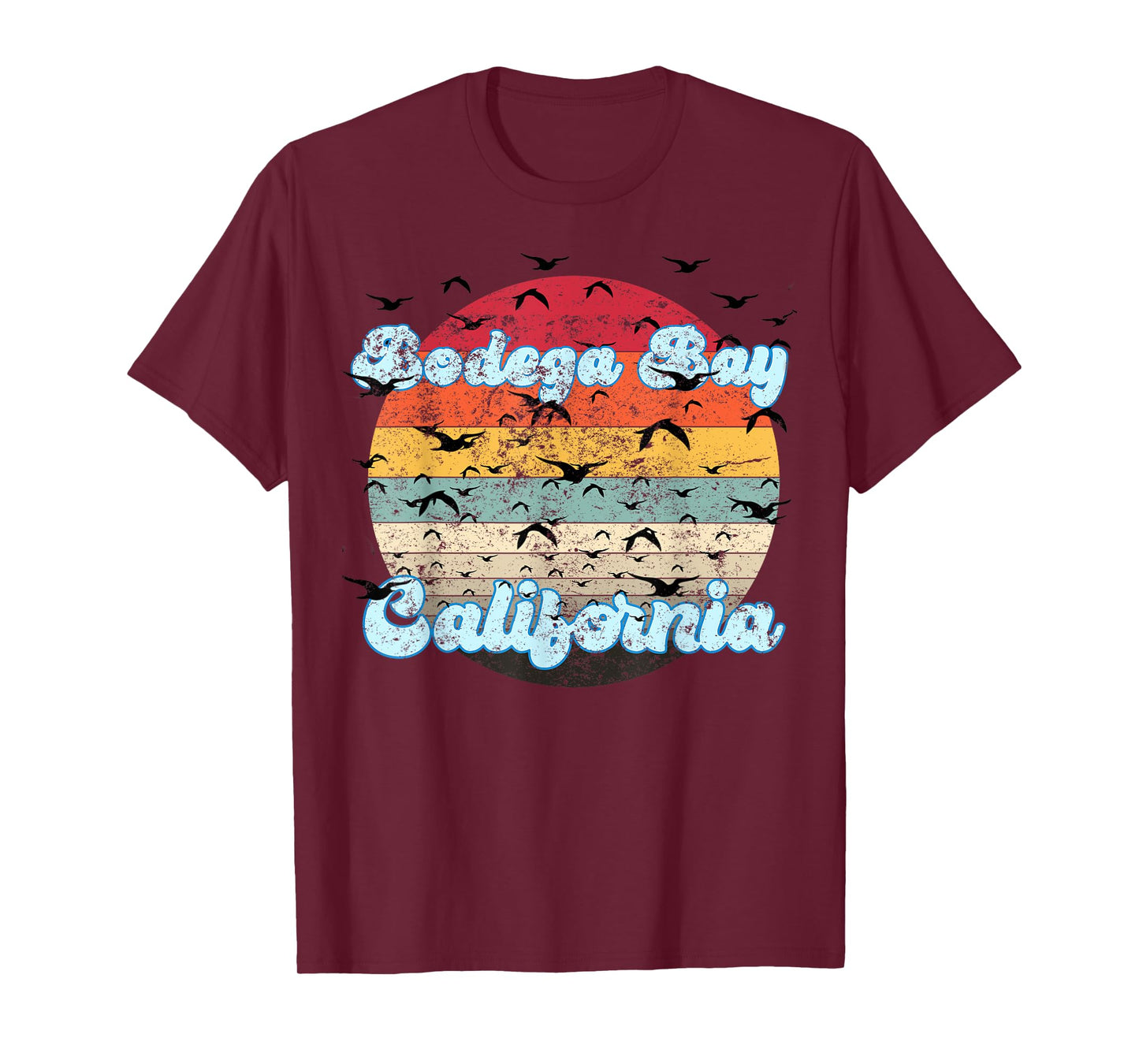Bodega Bay In California - Birds Aren't Real T-Shirt