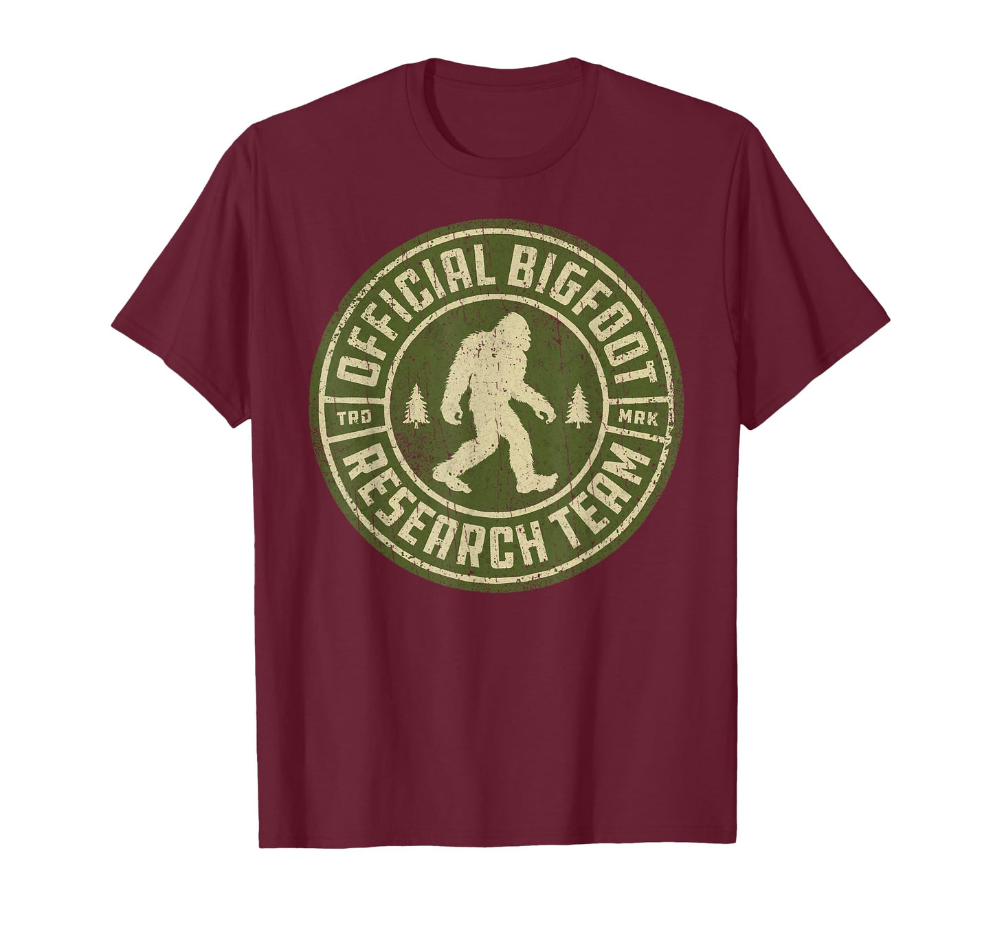 Bigfoot Research Team Retro Vintage Sasquatch Men Women T-Shirt