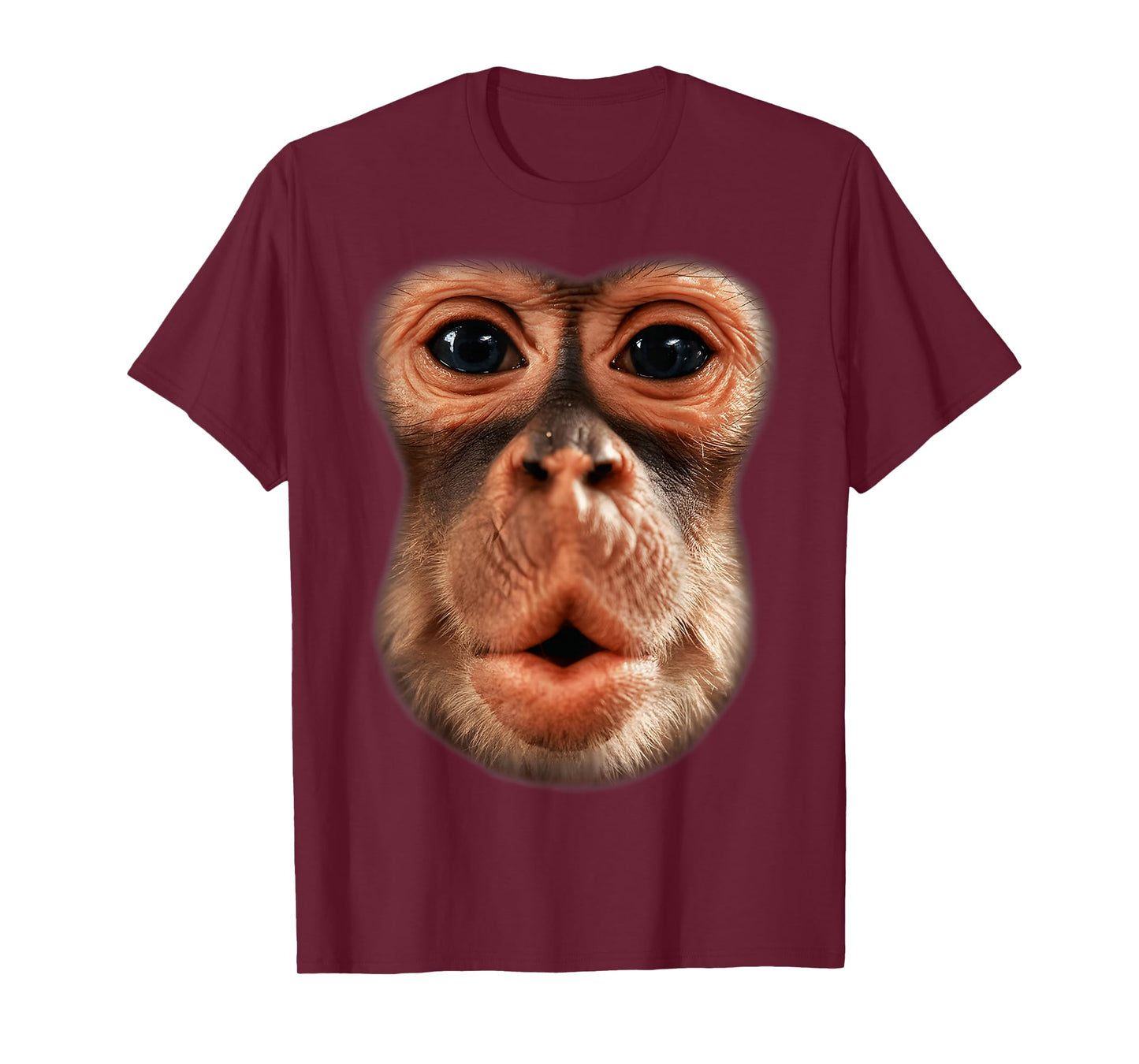 Funny Monkey Face Breath Men Boy Kid Halloween Costume T-Shirt