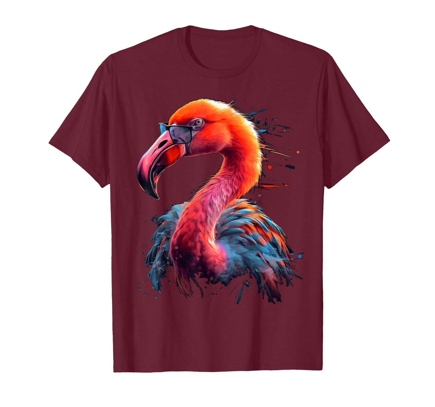 Flamingo Art Sunglasses Bird Animal Flamingo T-Shirt