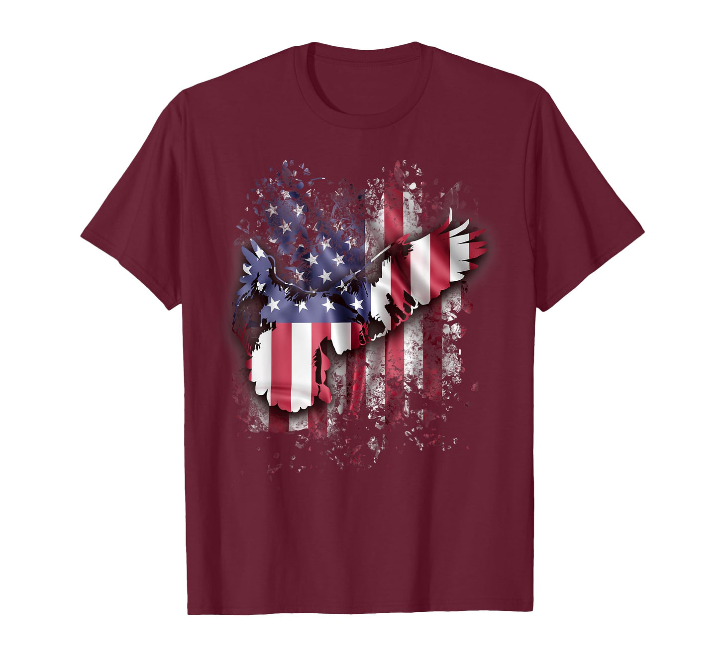 Eagle And American Flag Gorgeous Vintage 4th July T-Shirt