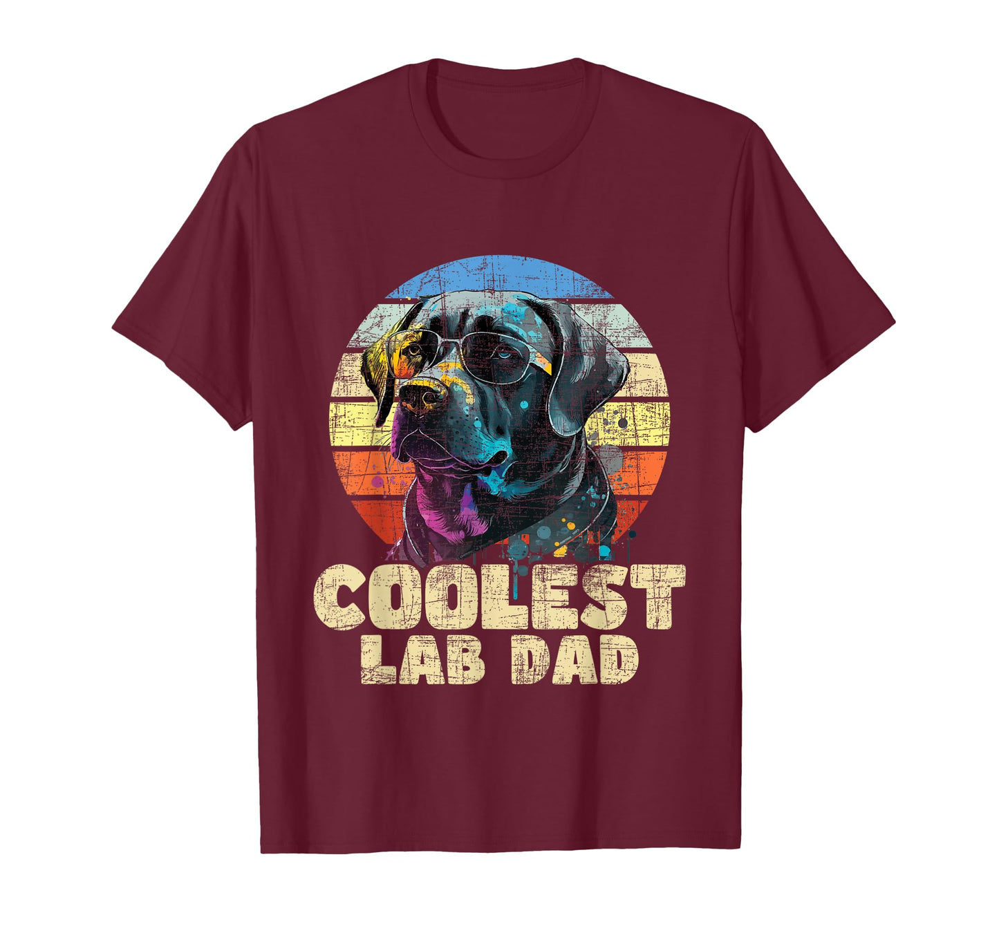 Coolest Lab Dad - Father's Day Labrador Pup Dog Owner T-Shirt