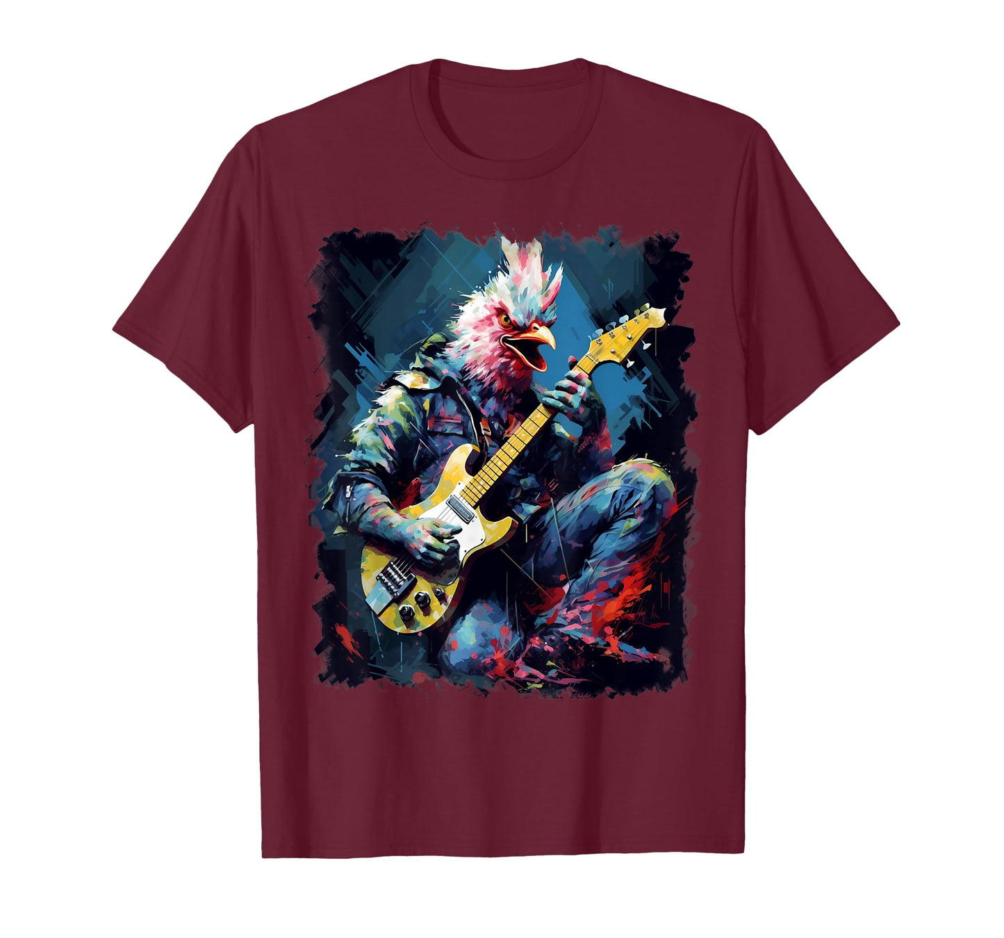 Rock Guitar Chicken Guitarist T-Shirt