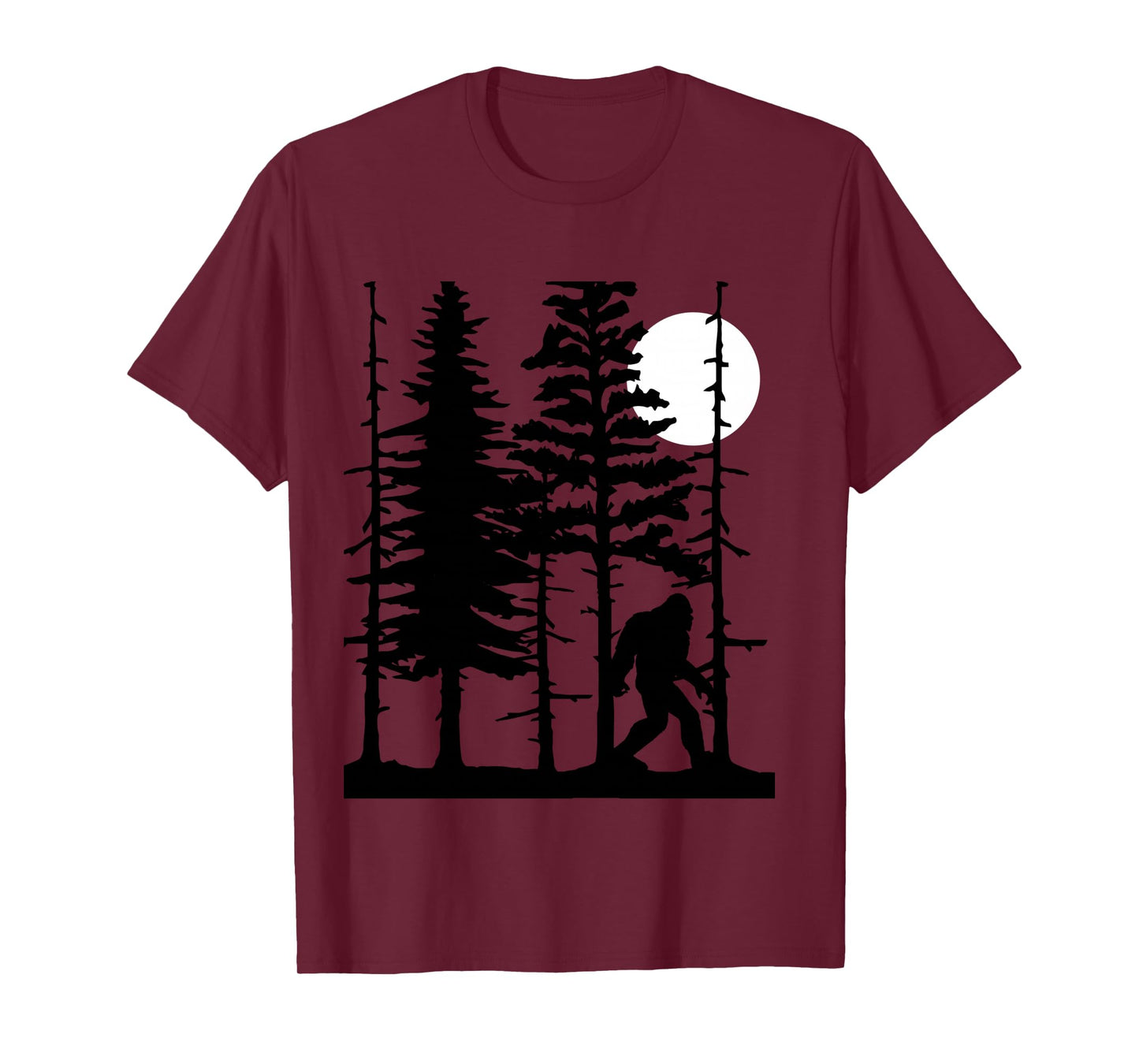 Bigfoot Hiding in Forest for Sasquatch Believers Long Sleeve T-Shirt