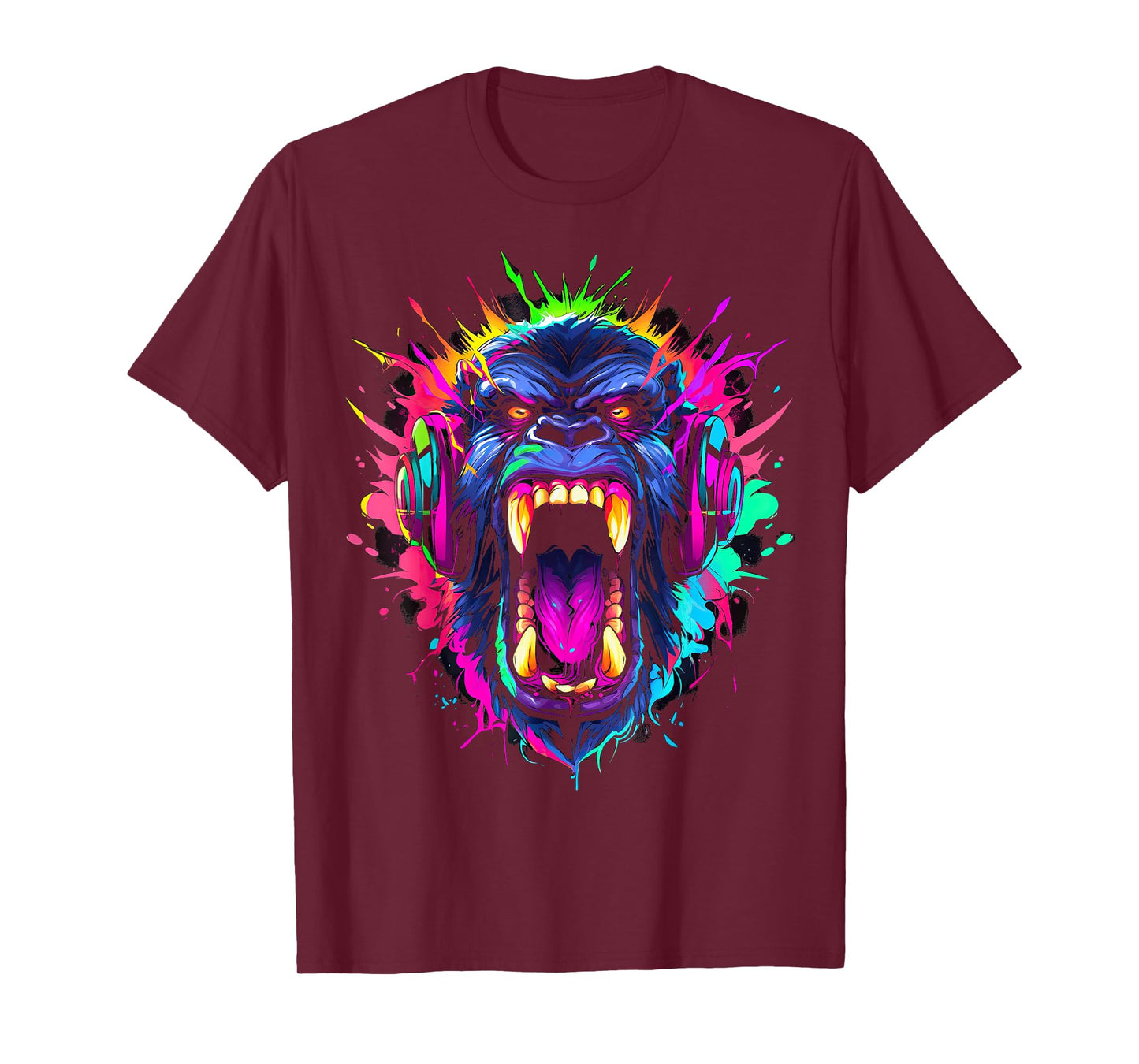 Gorilla shouting meme monkey gamer gorillas T-Shirt