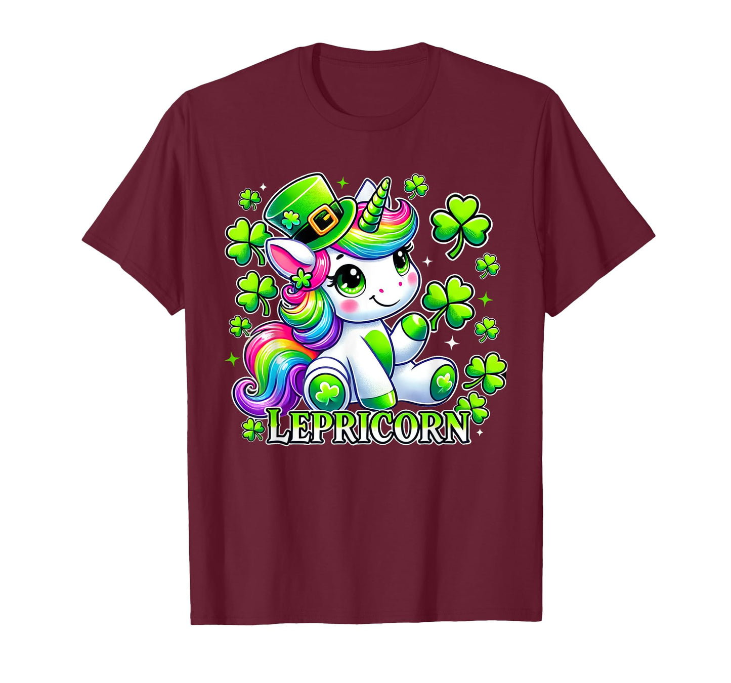 St Patricks Day Unicorn Cute Saint Pattys Girls Lepricorn T-Shirt