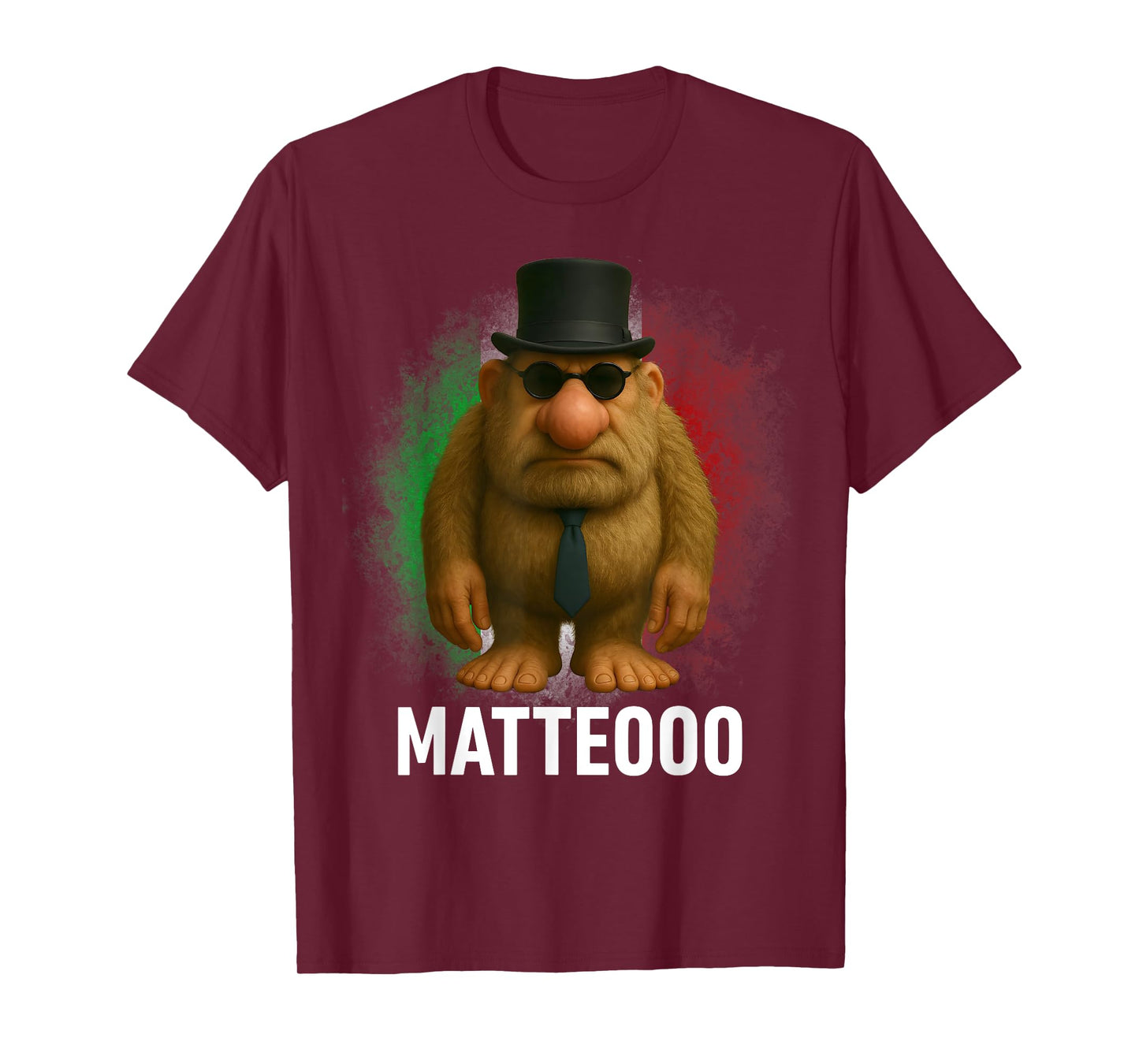 Matteo Mateo Matteooo Italian Brainrot Meme Flag Italy Kids T-Shirt