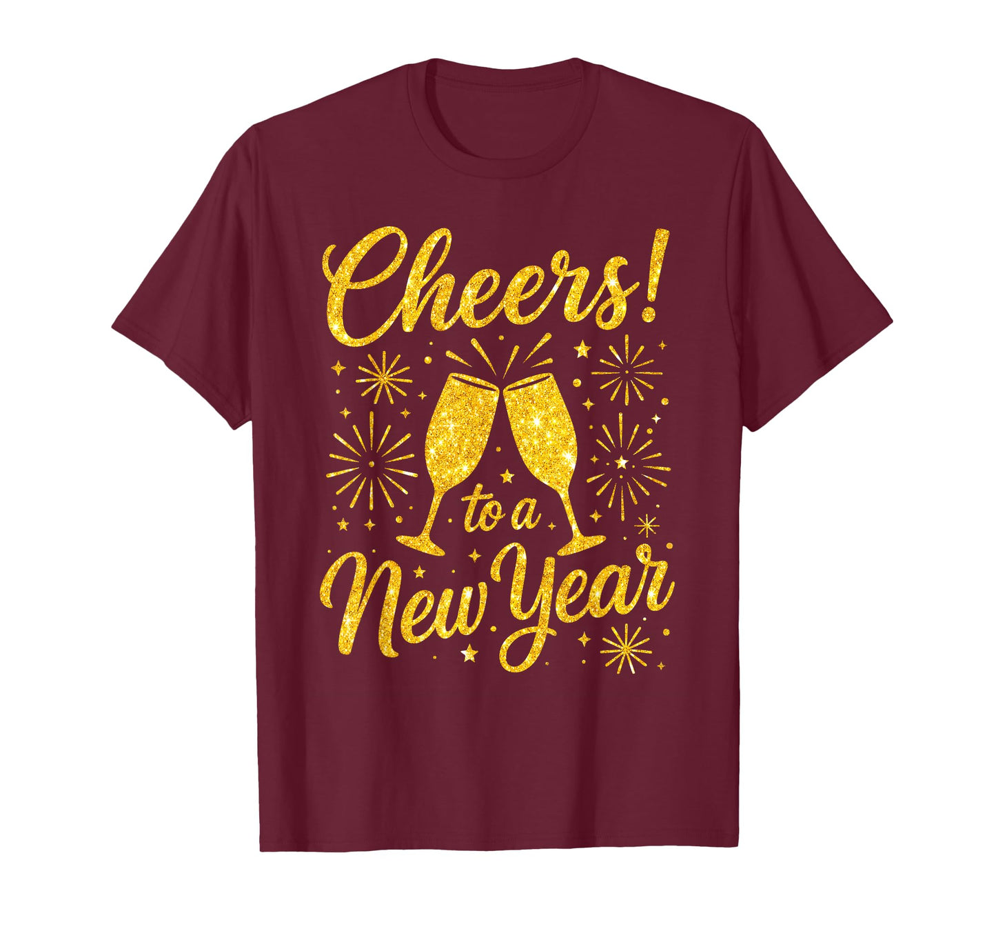 Happy New Year 2026 Cheers to A New Year Fireworks T-Shirt