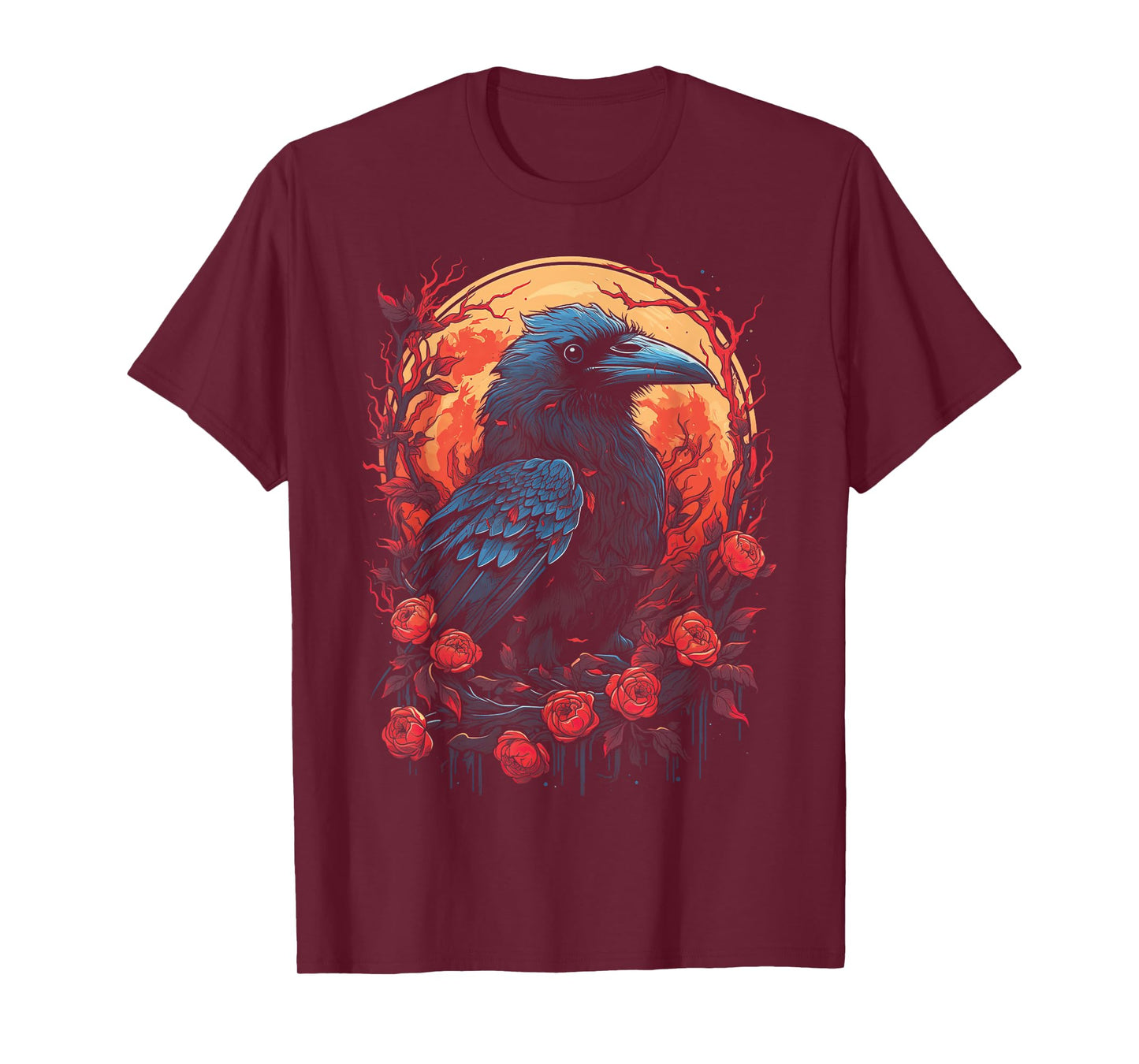 Raven Black gothic Occult Viking Witchcraft T-Shirt