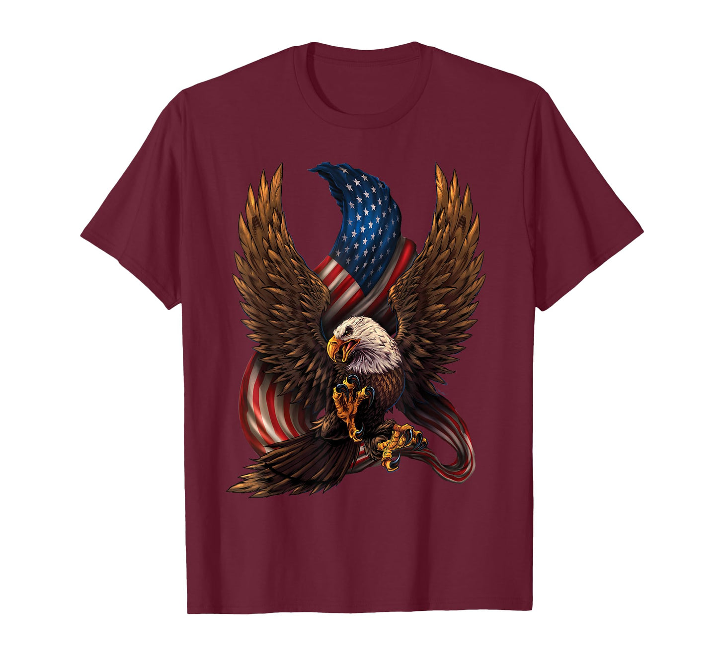 Patriotic American Design With Eagle And Flag T-Shirt