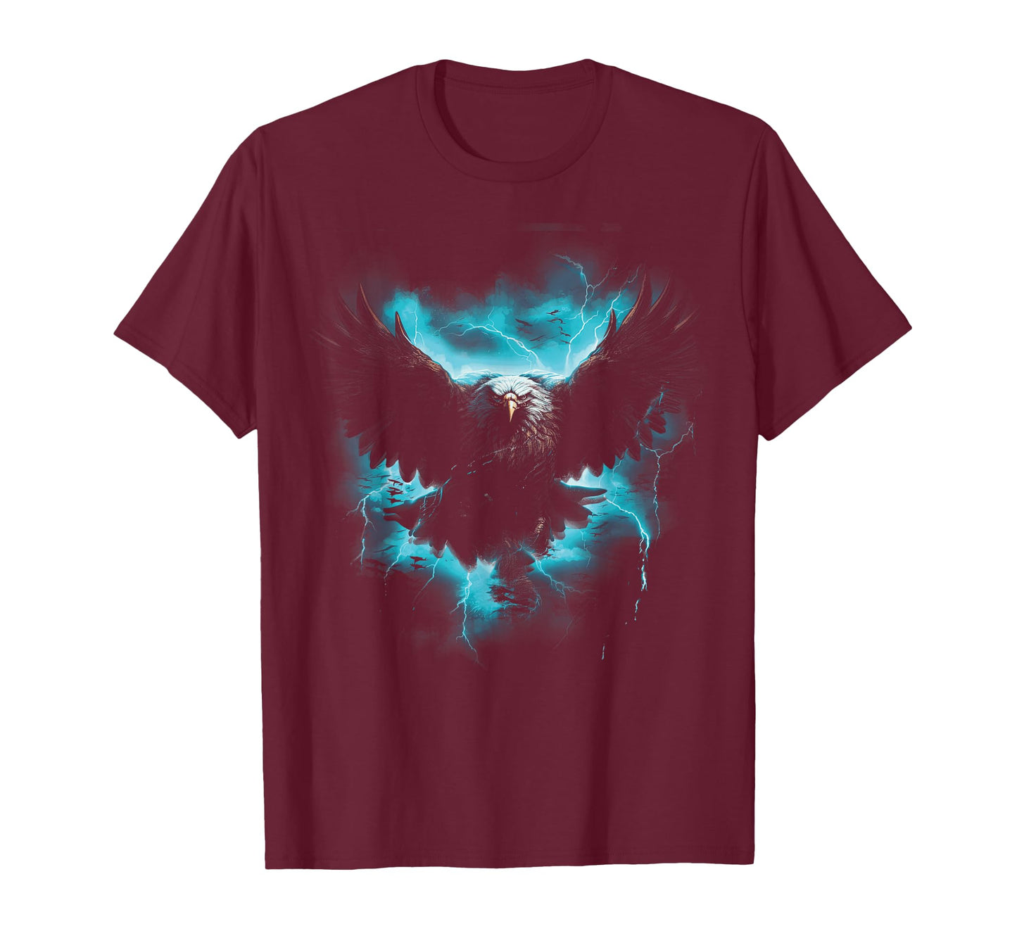 Bald eagle Bird Nature Usa Lightning T-Shirt