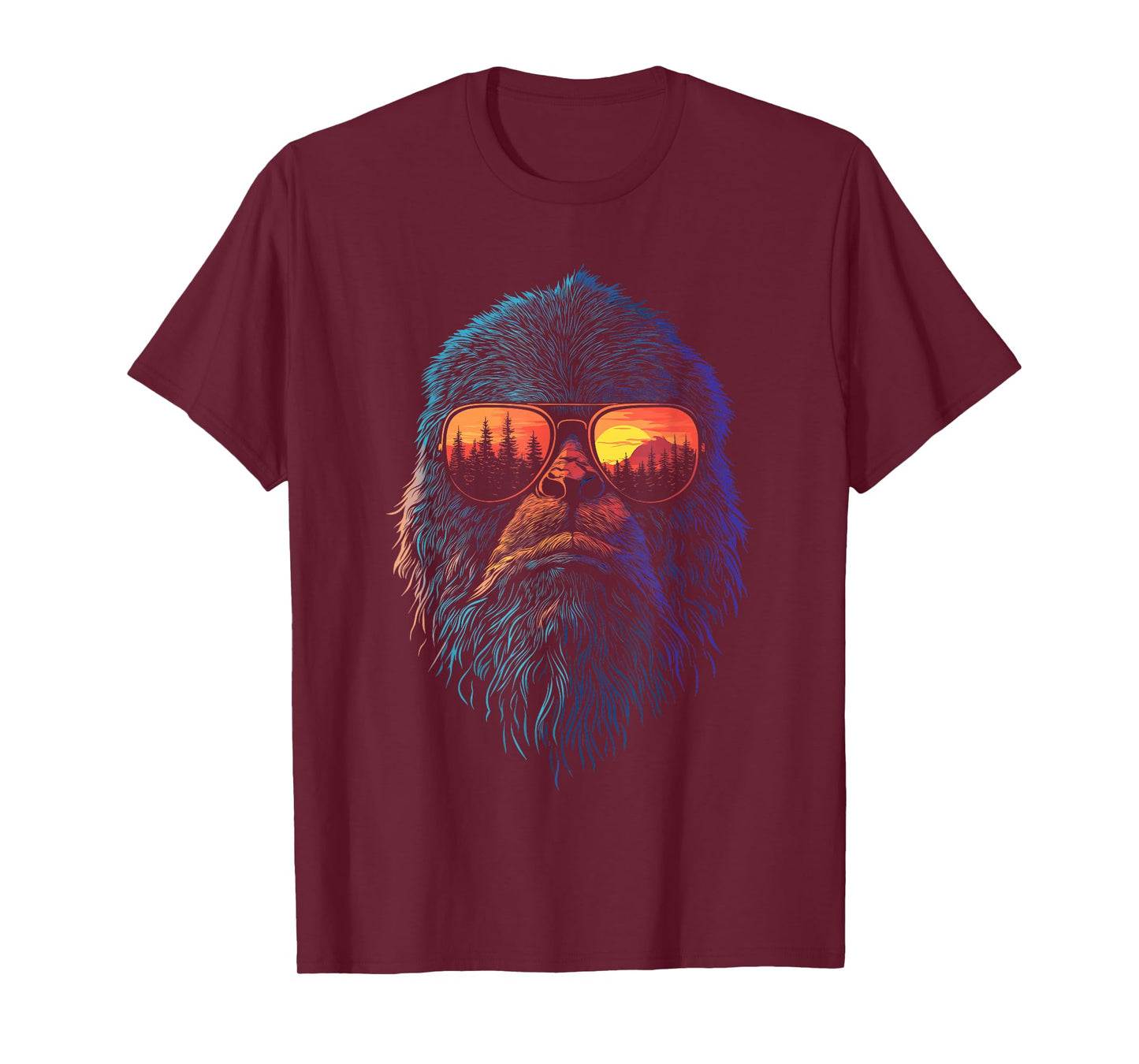 Outdoors Camping Men Women Kids Funny Bigfoot Sasquatch T-Shirt