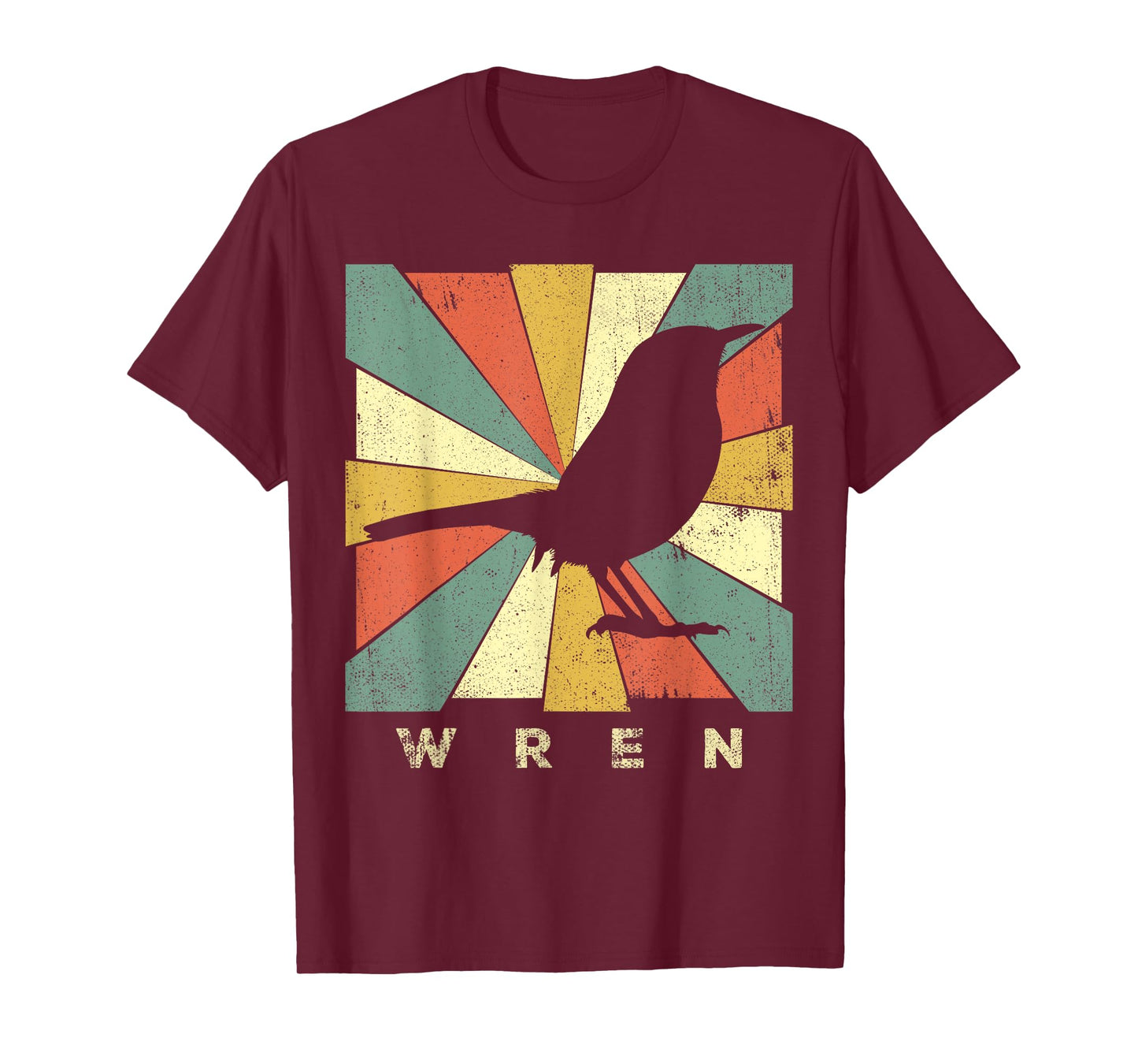 Vintage Wren Bird Lover Retro Style Animal T-Shirt