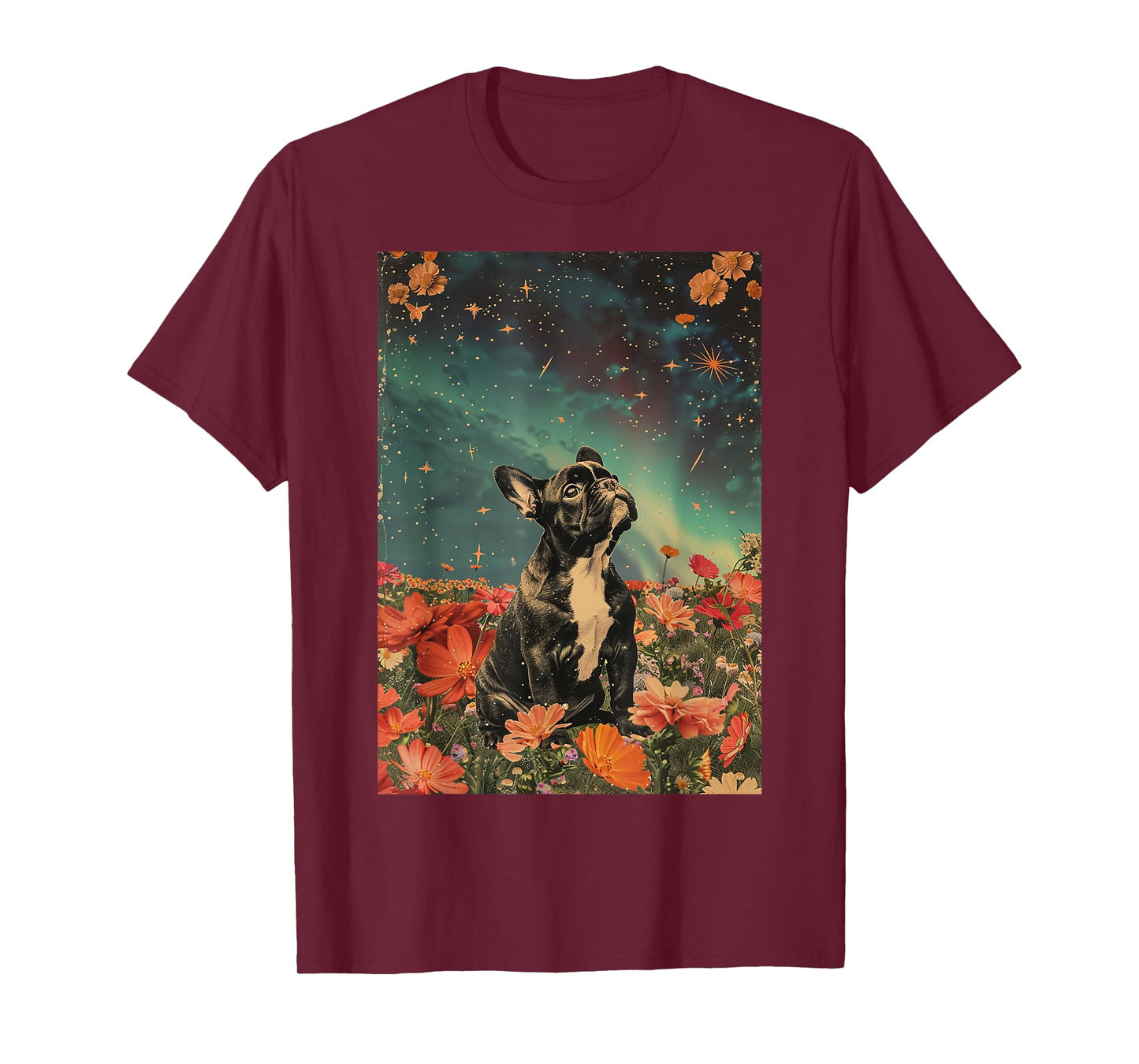 Vintage Cute French Bulldog Puppy Inspirational Men Women Girls Kids T-Shirt
