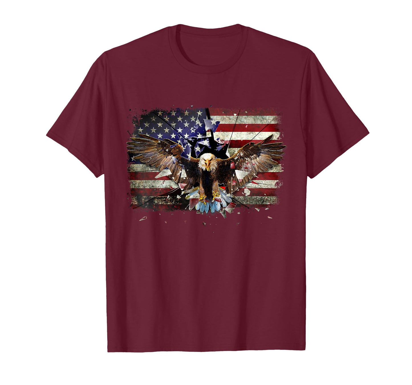 Eagle Patriotic USA American Flag 4th of July Men Women Kids T-Shirt