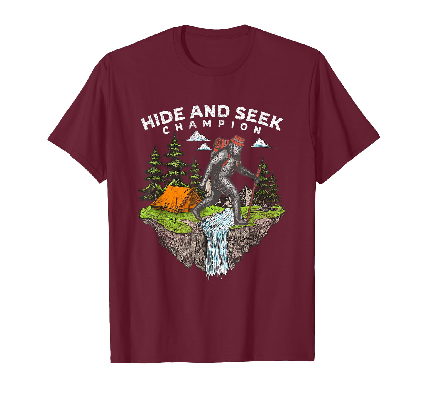 Funny Bigfoot Hide and Seek Champion T-Shirt