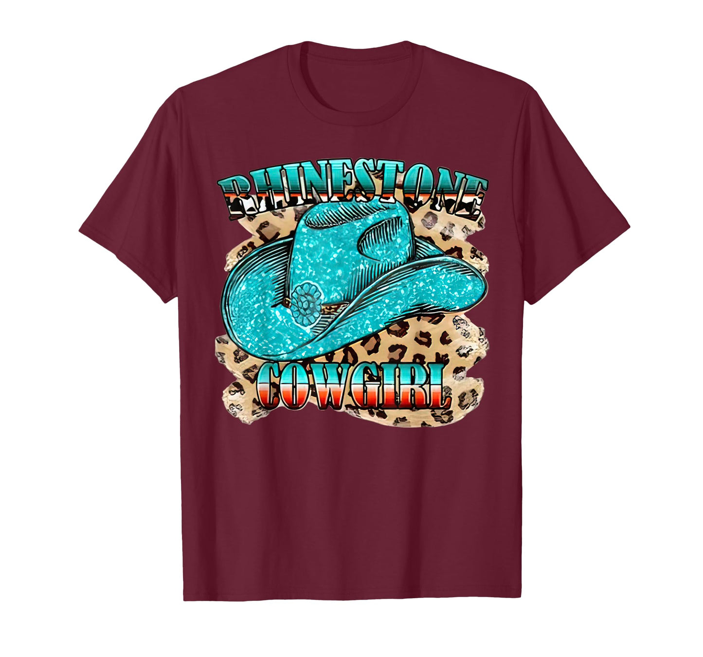 Rhinestone Cowgirl Western Boots Chapeau Western Country T-Shirt