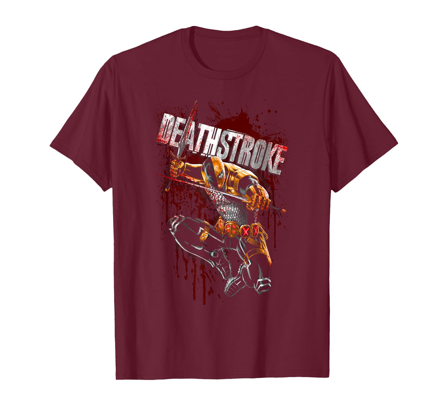Batman Deathstroke Blood Splattered T-Shirt