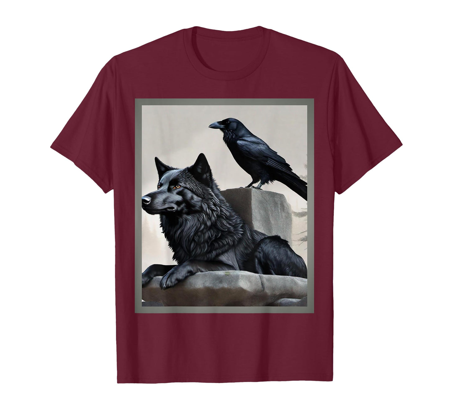 Stoic, wolf and crow T-Shirt