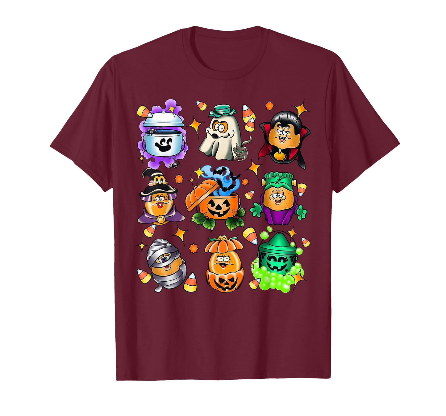 Vintage Funny Nuggets Meal Bucket Halloween Spooky Season T-Shirt