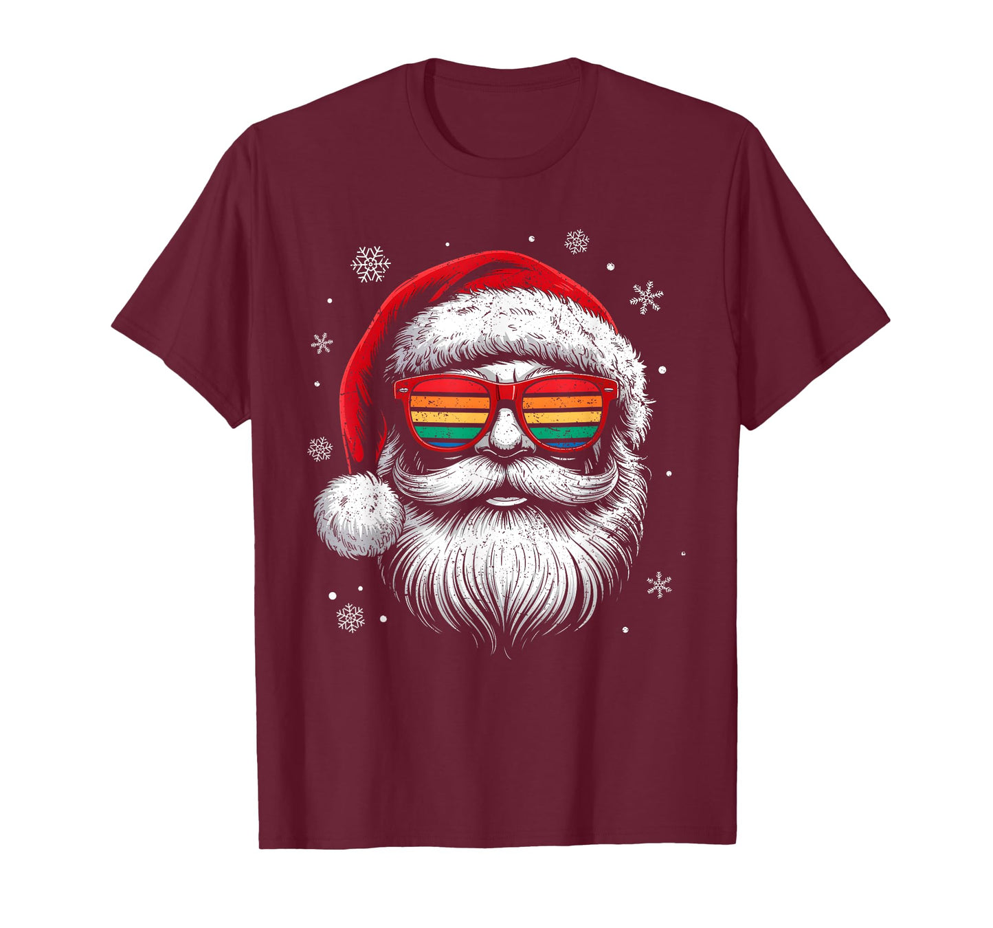 Sunglasses Santa Hat Summer Christmas Xmas In July Men Boy T-Shirt