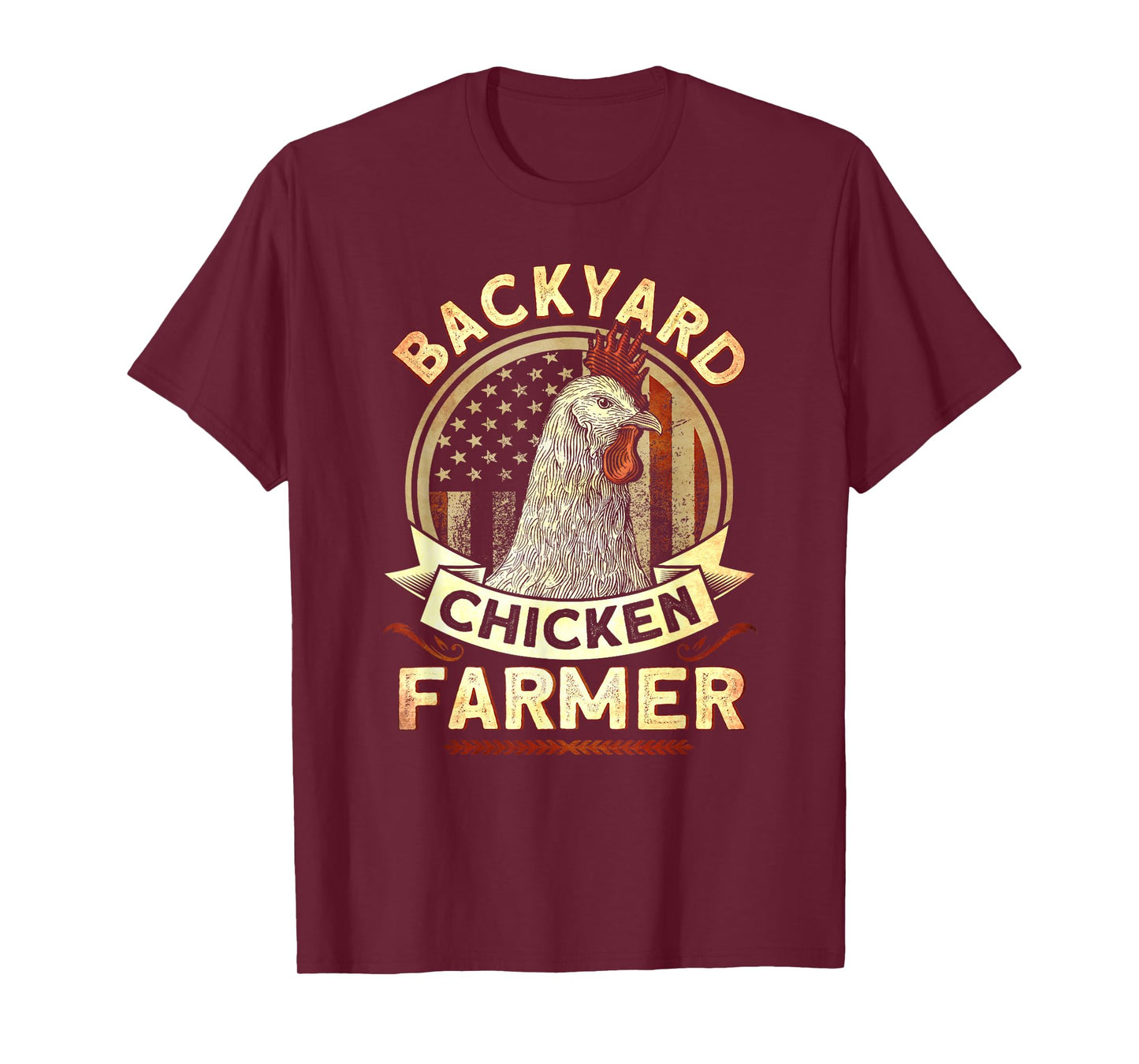 Backyard Chicken Farmer 4th of July USA Flag T-Shirt