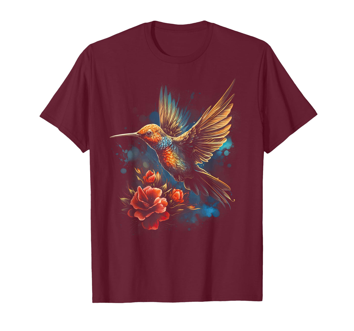 Hummingbird Flower Bird lover Animal T-Shirt