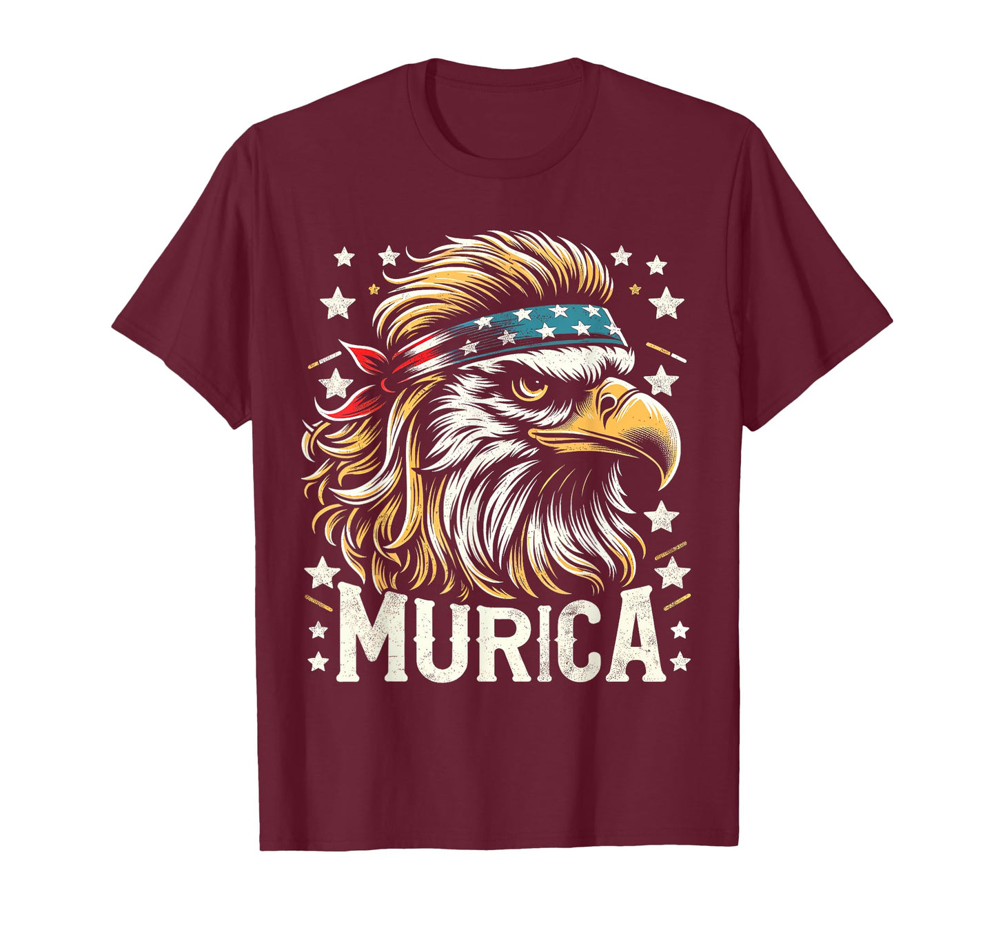 4th of July Patriotic Funny Eagle July 4th USA Murica T-Shirt
