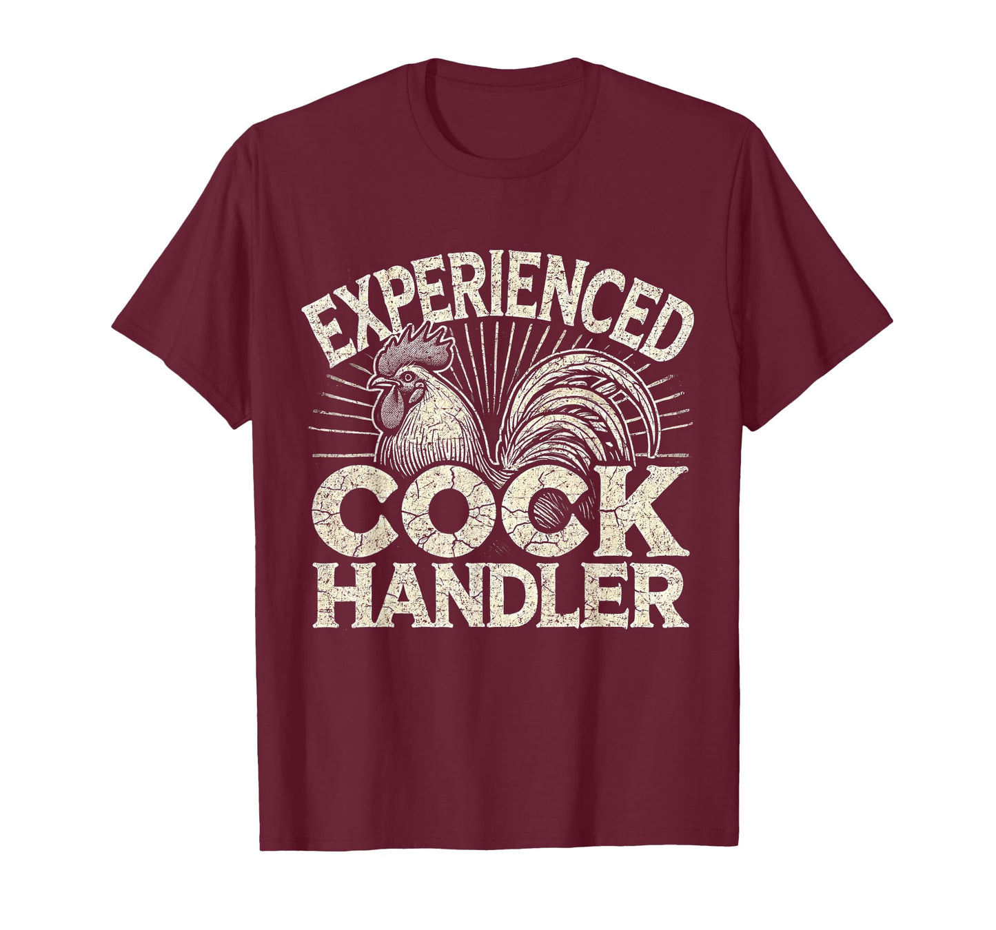 Experienced Funny Vintage Graphic Cock Handler T-Shirt