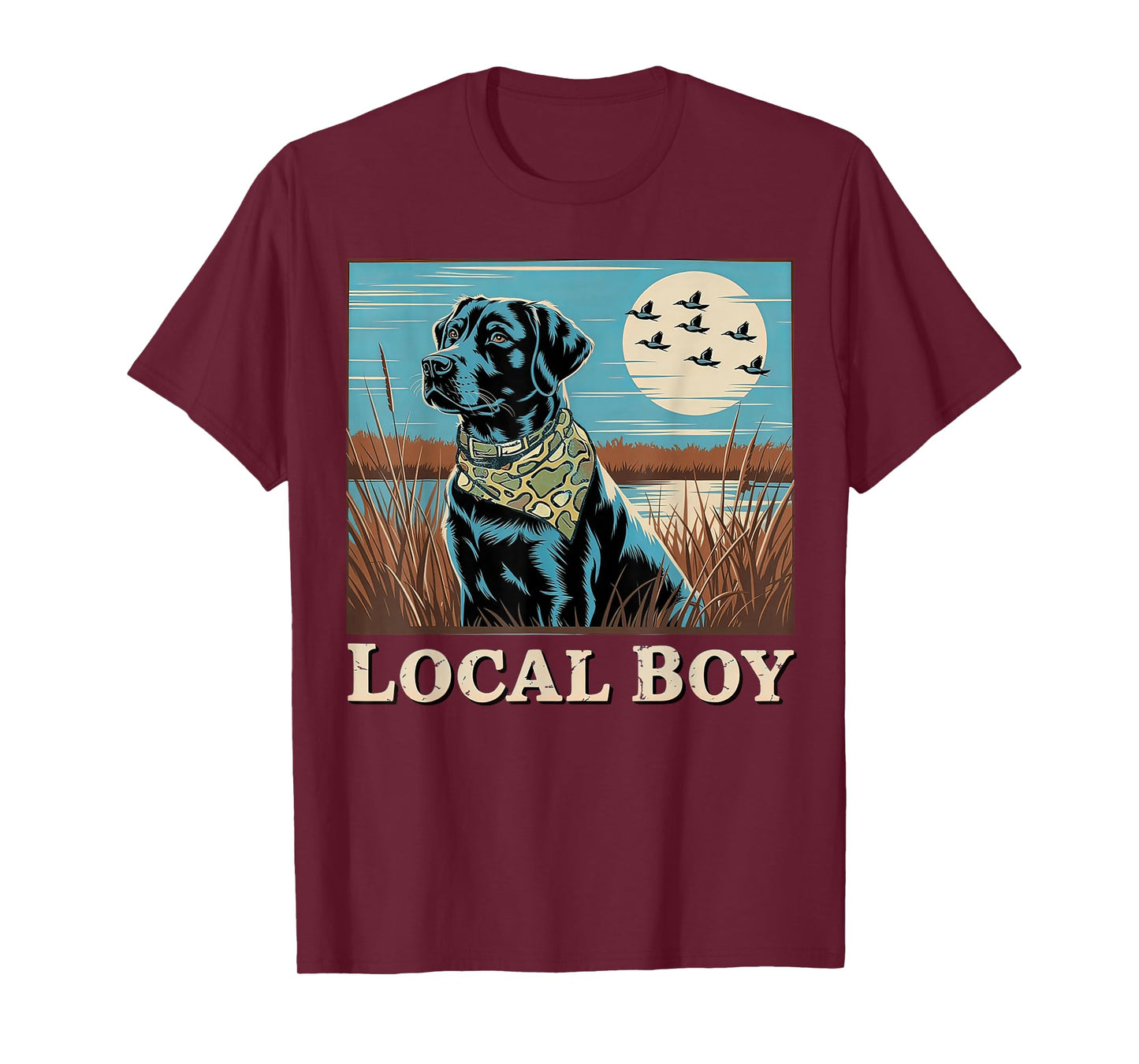 Local Boy Black Lab Hunting T-Shirt