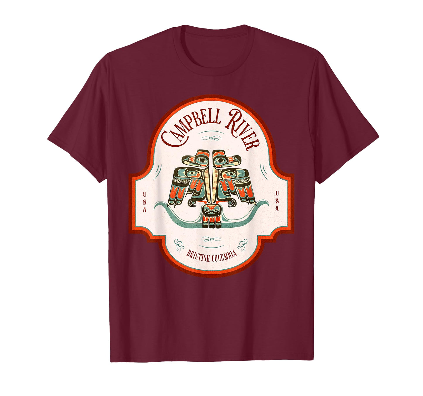 Campbell River BC Thunderbird Art Pacific Northwest Native T-Shirt