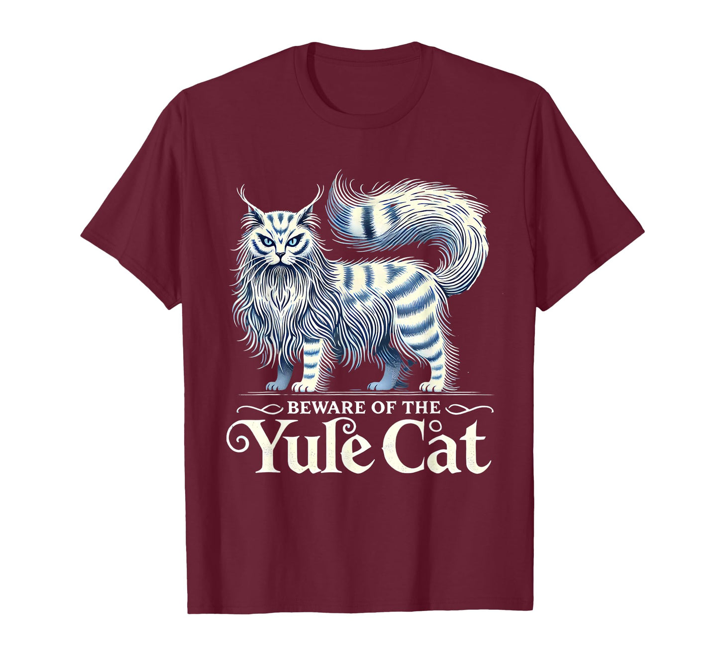 Beware of the Yule Cat Jolakotturinn Icelanic Folklore T-Shirt