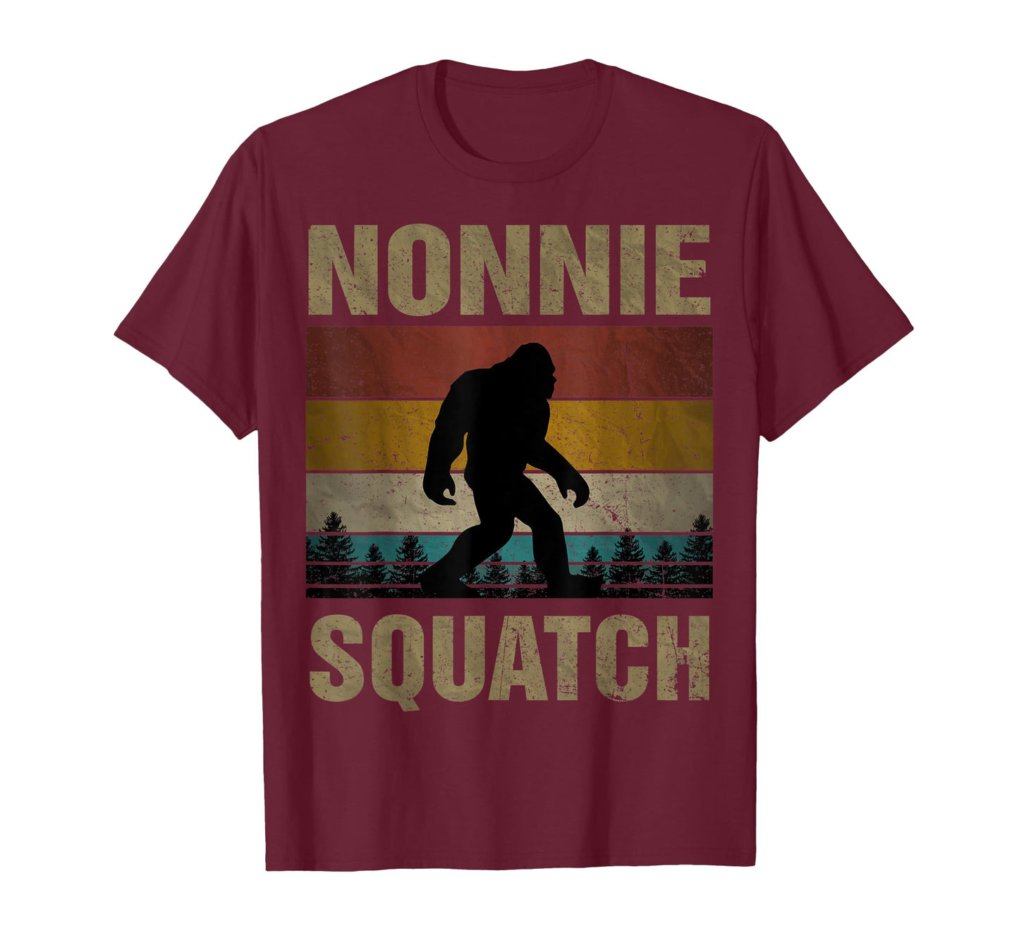 Nonnie Squatch Bigfoot Nonnie Sasquatch Yeti Family Matching T-Shirt