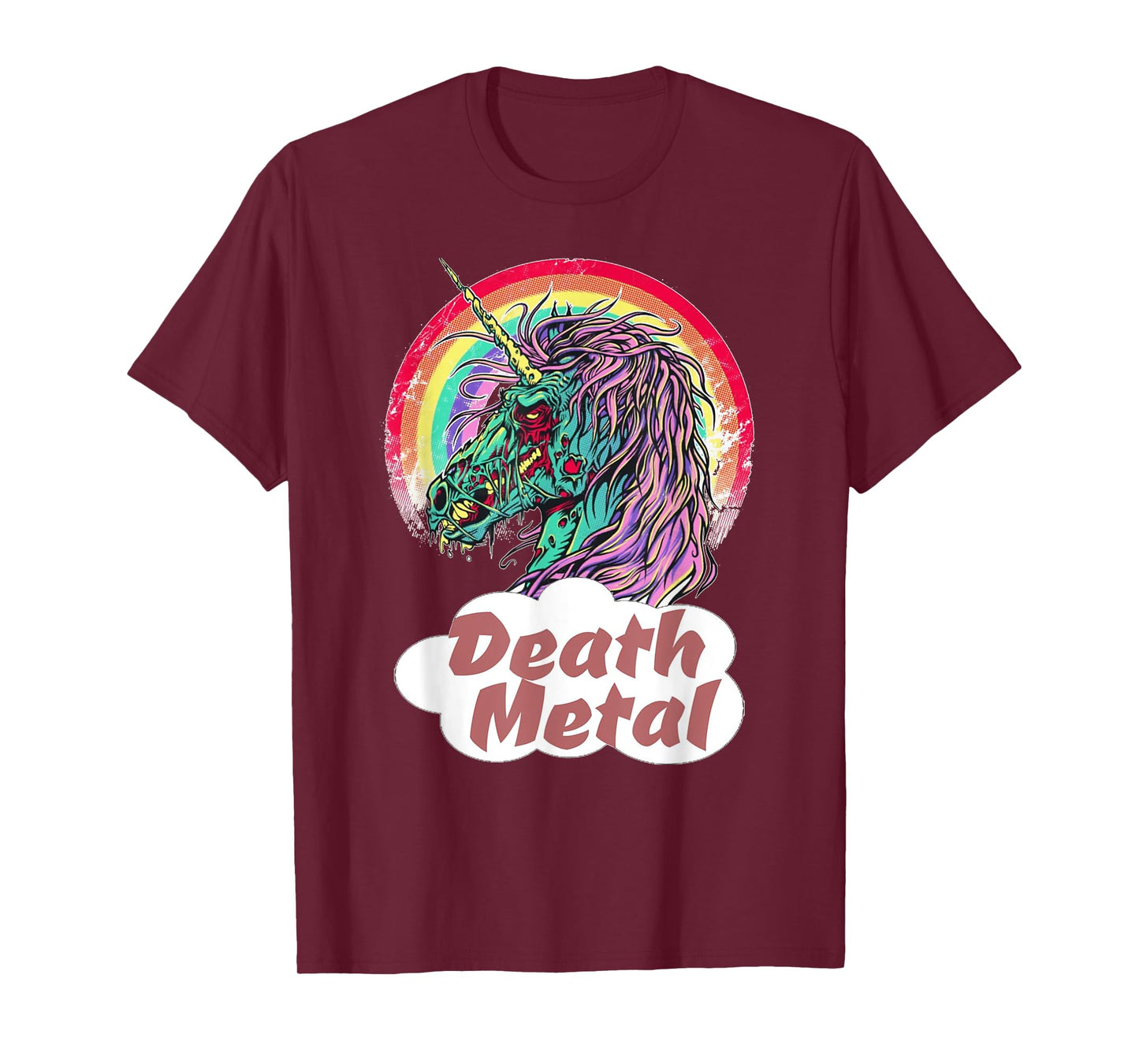 Zombie Unicorn Death Metal Rocker T-Shirt