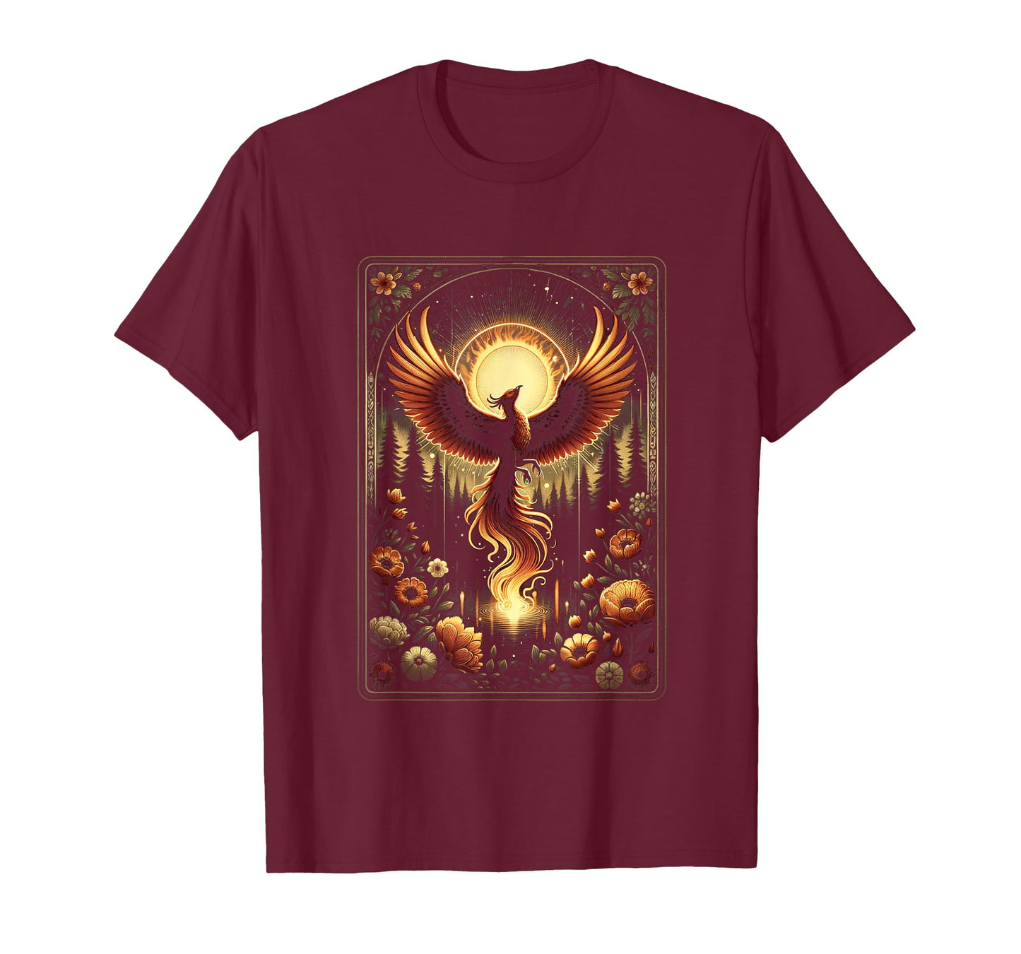 Phoenix Tarot Card Phoenix Bird Fantasy Gifts For Lovers T-Shirt