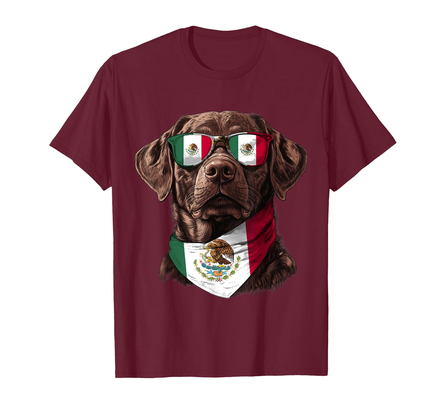 Mexican Flag Labrador Mom Dog Dad Heritage Mexico T-Shirt for Men Women Kids
