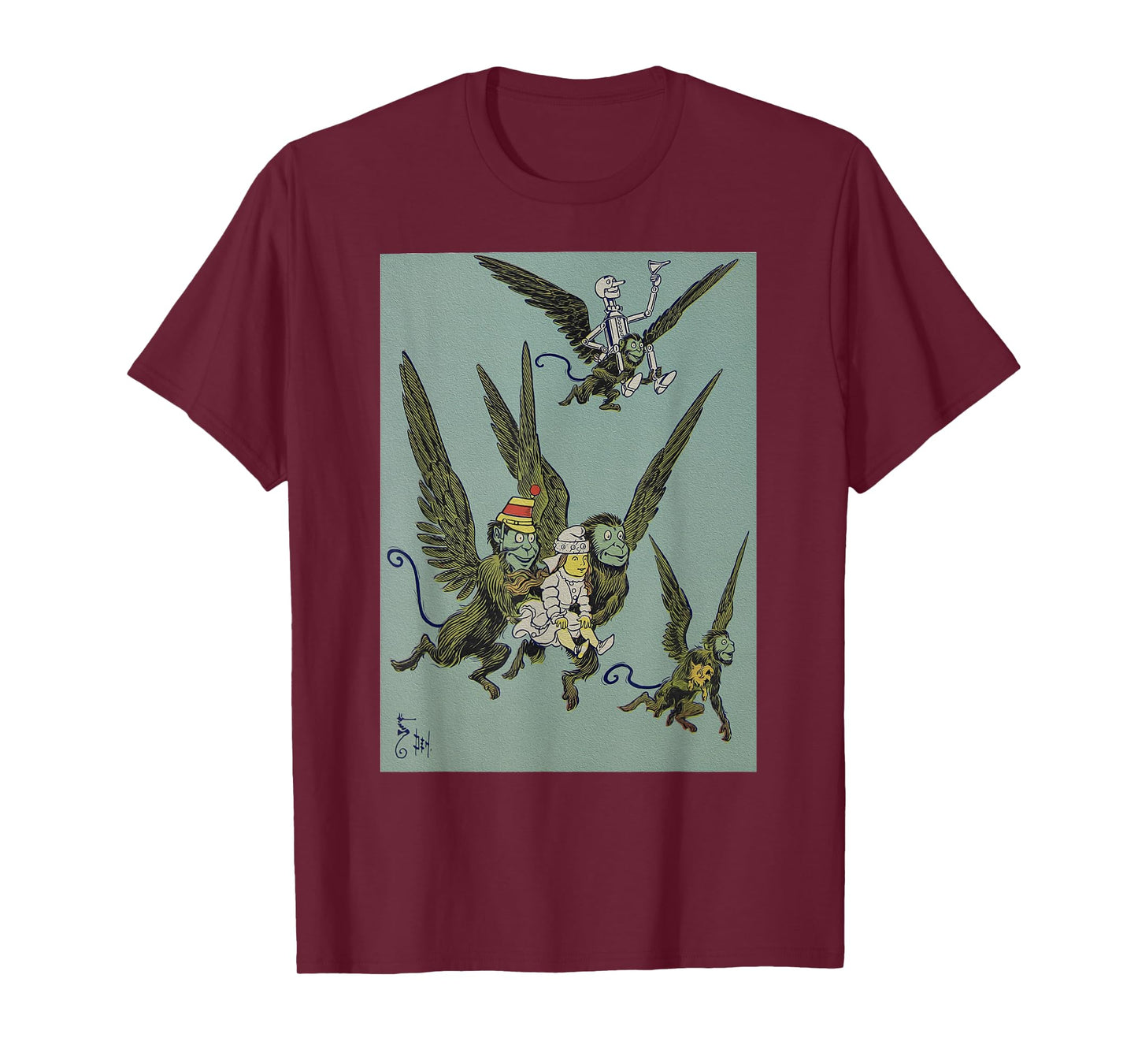 Wizard of OZ Winged Flying Monkey Shirt-Dorothy Toto Tin Man T-Shirt