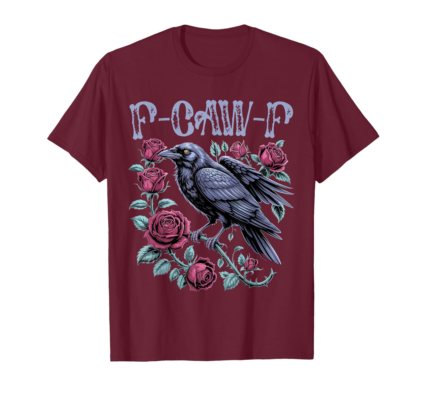 F-Caw-F Black Crow Black Bird Retro Vintage F-Caw-F T-Shirt