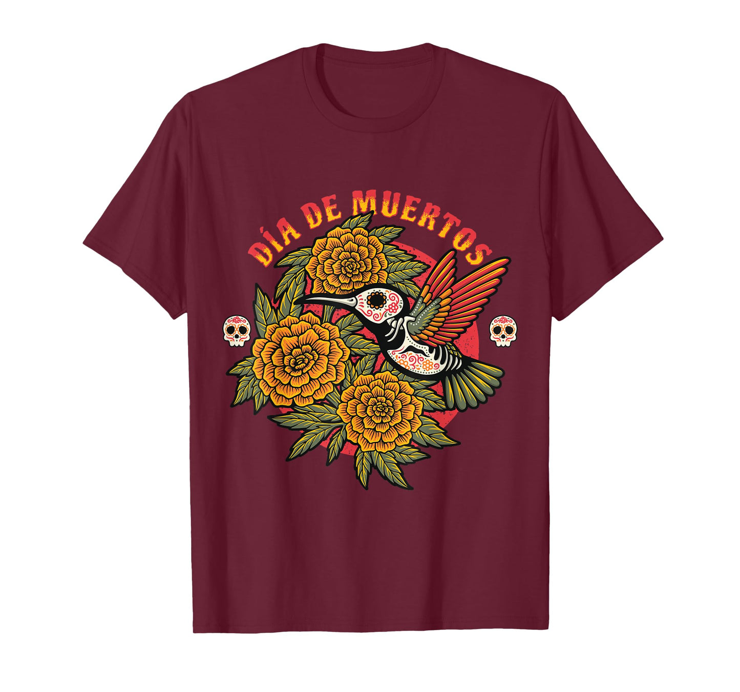Dia de Muertos - Day of the Dead Hummingbird T-Shirt