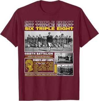 Honoring 6888th Battalion Black Female Heroes T-Shirt