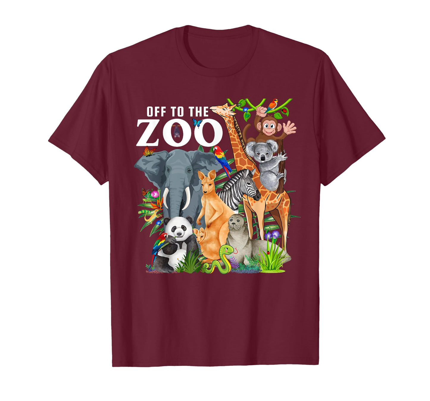 Zoo Animals Safari Party A Day At The Zoo Safari Zoo Animal T-Shirt