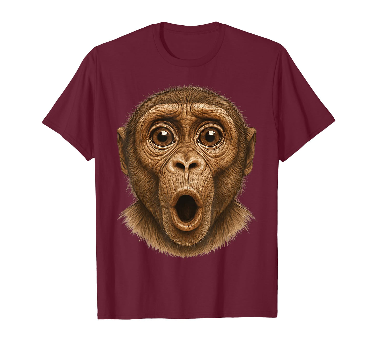 Funny Monkey Blowing Stomach Face T-Shirt