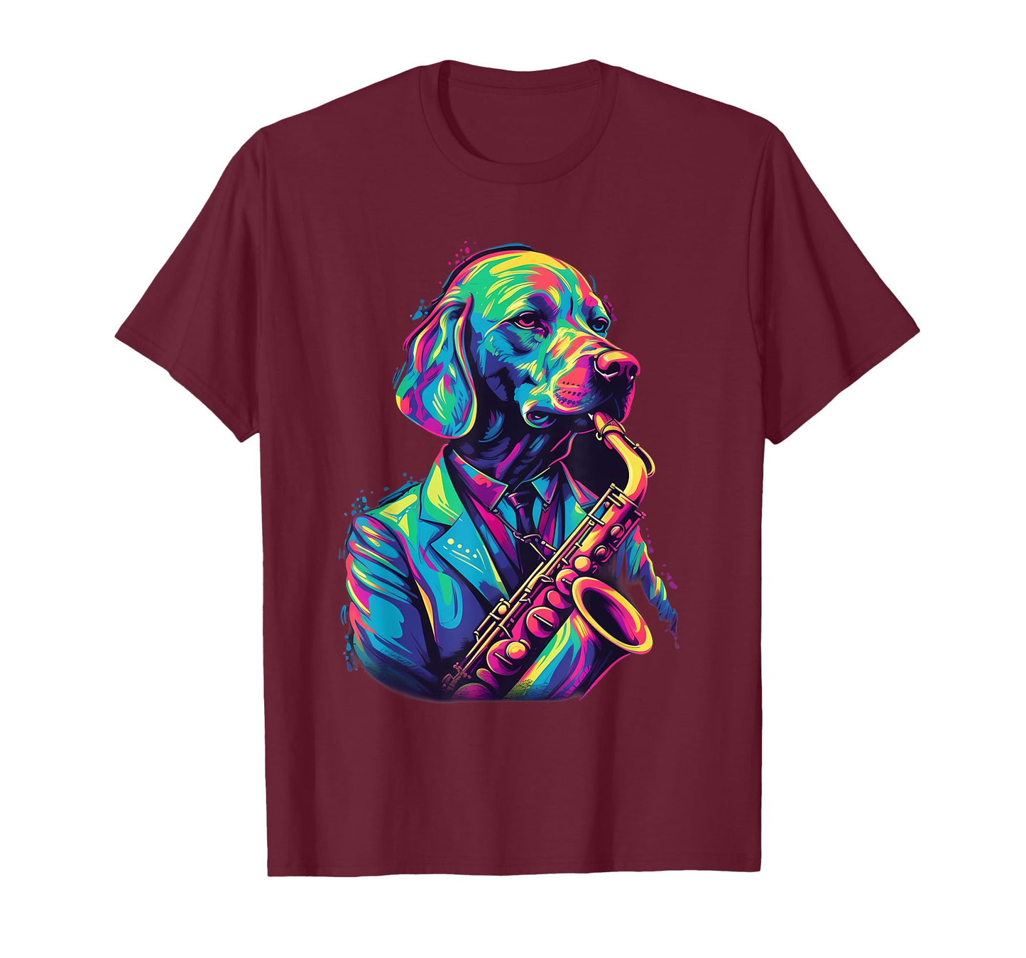 Jazz Musician Labrador Retriever Dog Saxophone T-Shirt